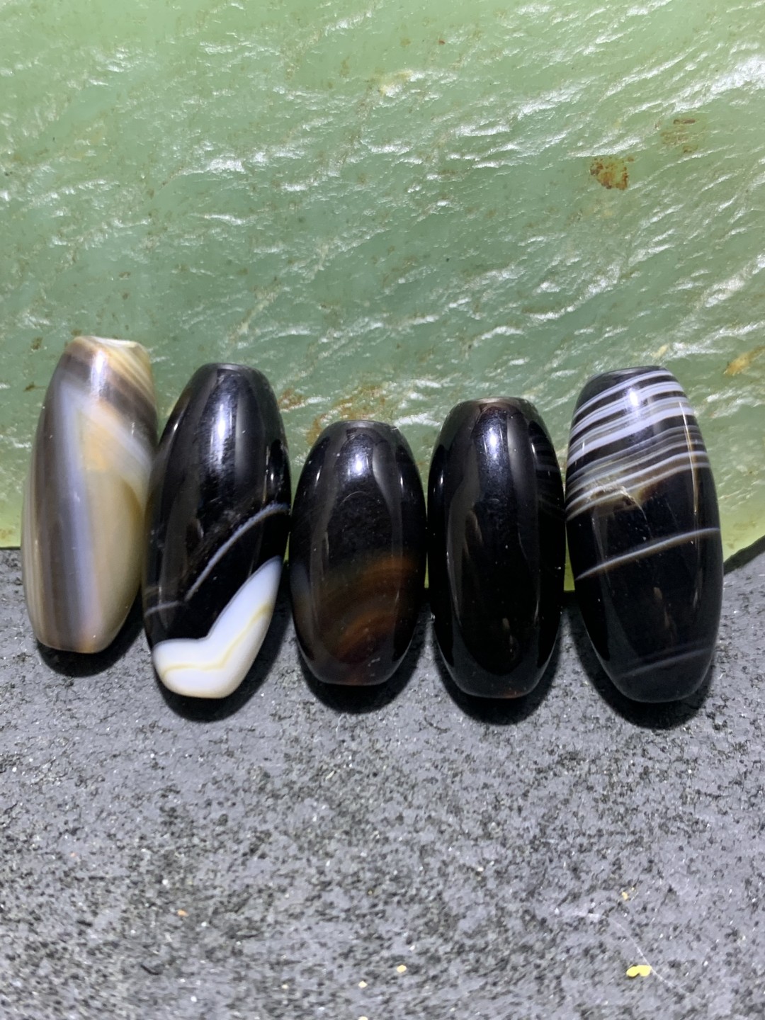 药师玛瑙通货桶珠5颗
