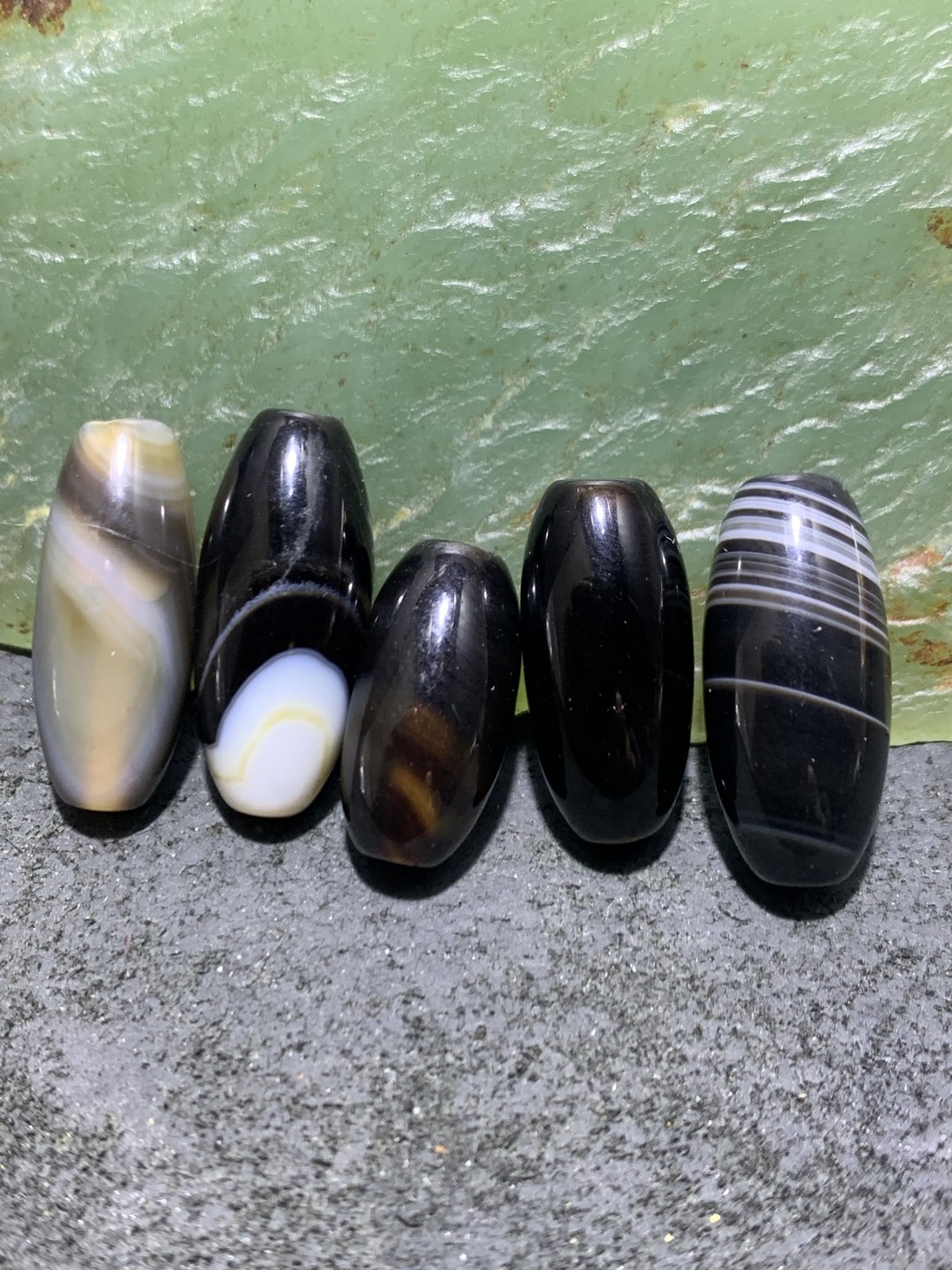药师玛瑙通货桶珠5颗