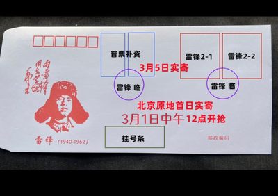【稀奇超值代办】【第13期】向雷锋同志学习发表60周年 北京首日实寄【2023.3.5】 - 【稀奇超值代办】【第13期】向雷锋同志学习发表60周年 北京首日实寄【2023.3.5】