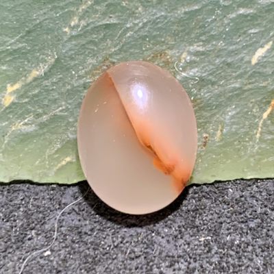 精美南红玛瑙荔枝冻飘红戒面一个 - 精美南红玛瑙荔枝冻飘红戒面一个