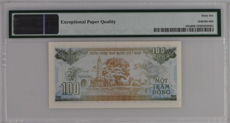 收藏联盟Quantum Auction 第236期拍卖 越南1992年100盾 PMG66