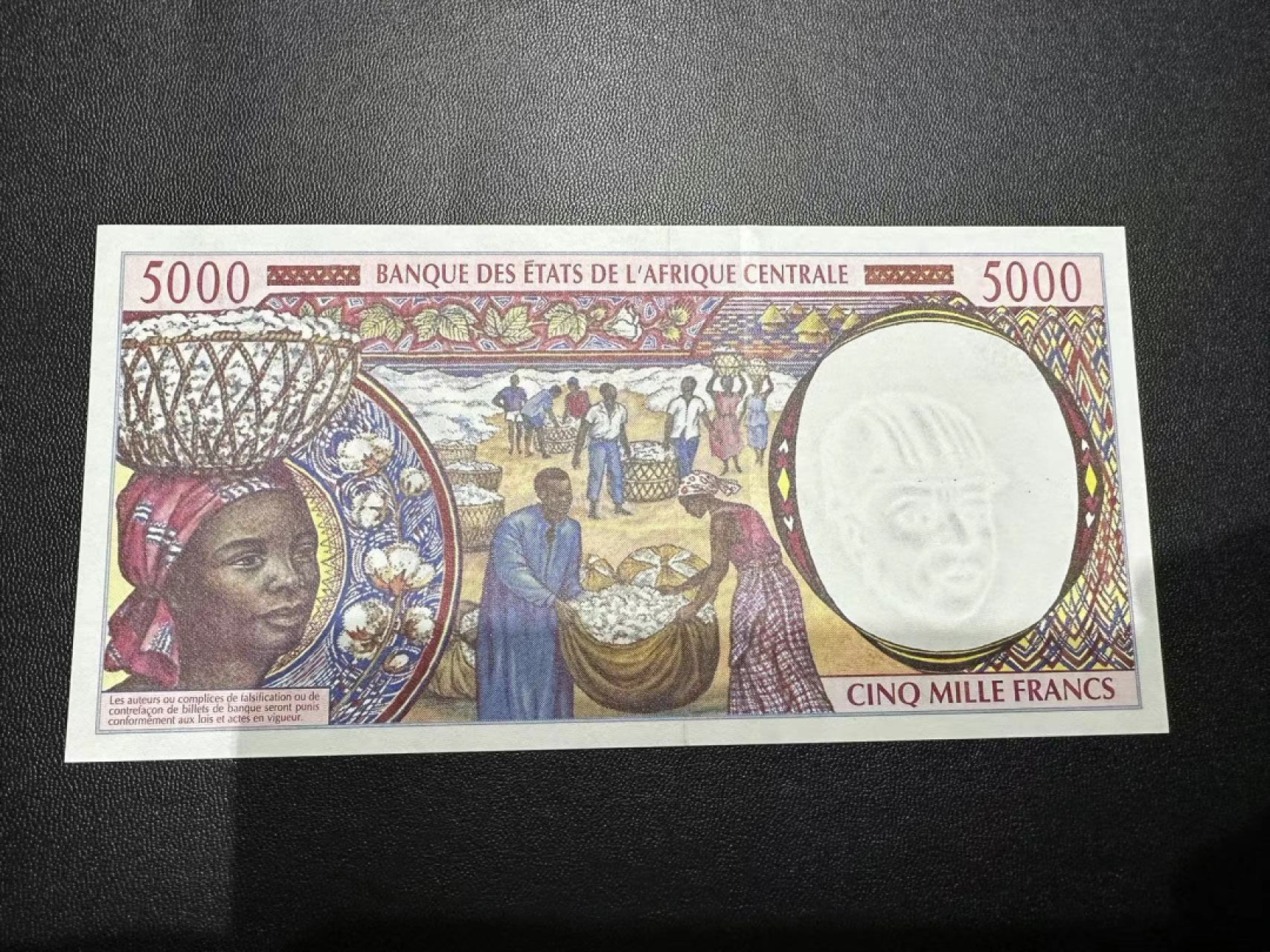 《外钞收藏家》第二百四十六期 连拍场四 中非5000法郎 全新UNC