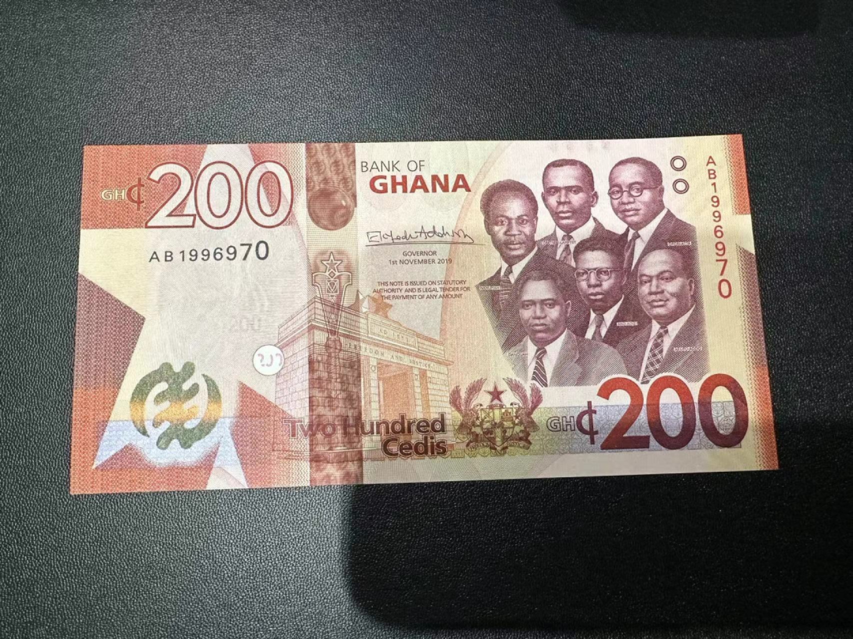 《外钞收藏家》第二百四十六期 连拍场四 加纳200 全新UNC