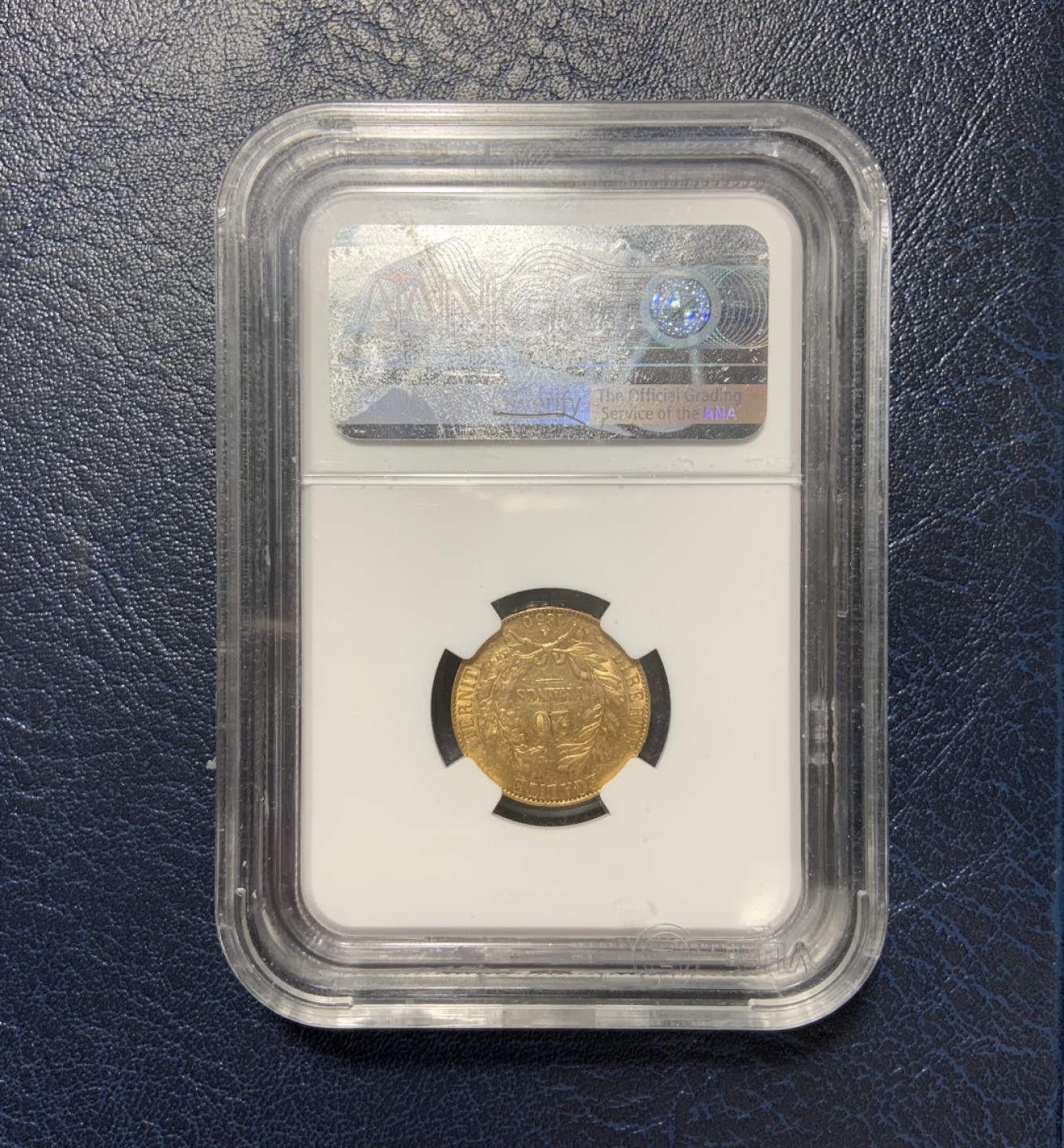 收藏联盟Quantum Auction 第236期拍卖 法国1850年20法郎金币 NGC58 金重6.45161g 纯度90%