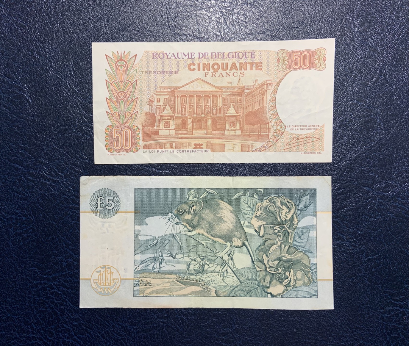 收藏联盟Quantum Auction 第236期拍卖 比利时1966年50法郎和苏格兰1997年5镑 品相如图
