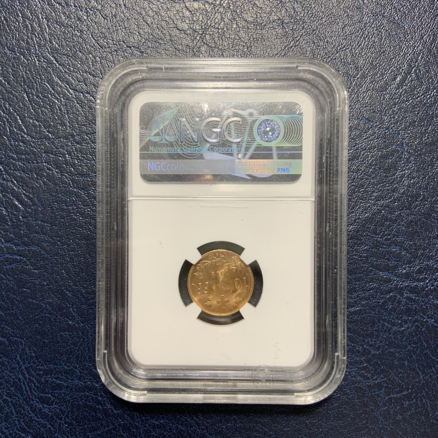 收藏联盟Quantum Auction 第236期拍卖 瑞士1916年10法郎金币  NGC64 金重3.2258g 纯度90%