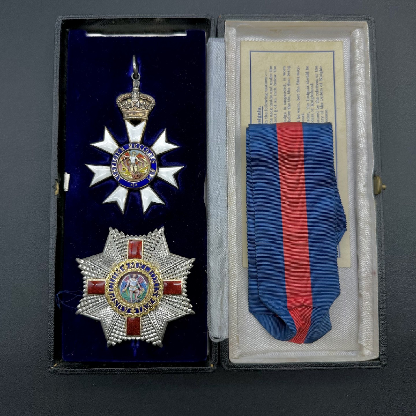 勋章奖章交易所2023年3月4日专拍 大英帝国骑士指挥官级圣米迦勒及圣乔治勋章俗称Kindly Call Me God（请叫我上帝）