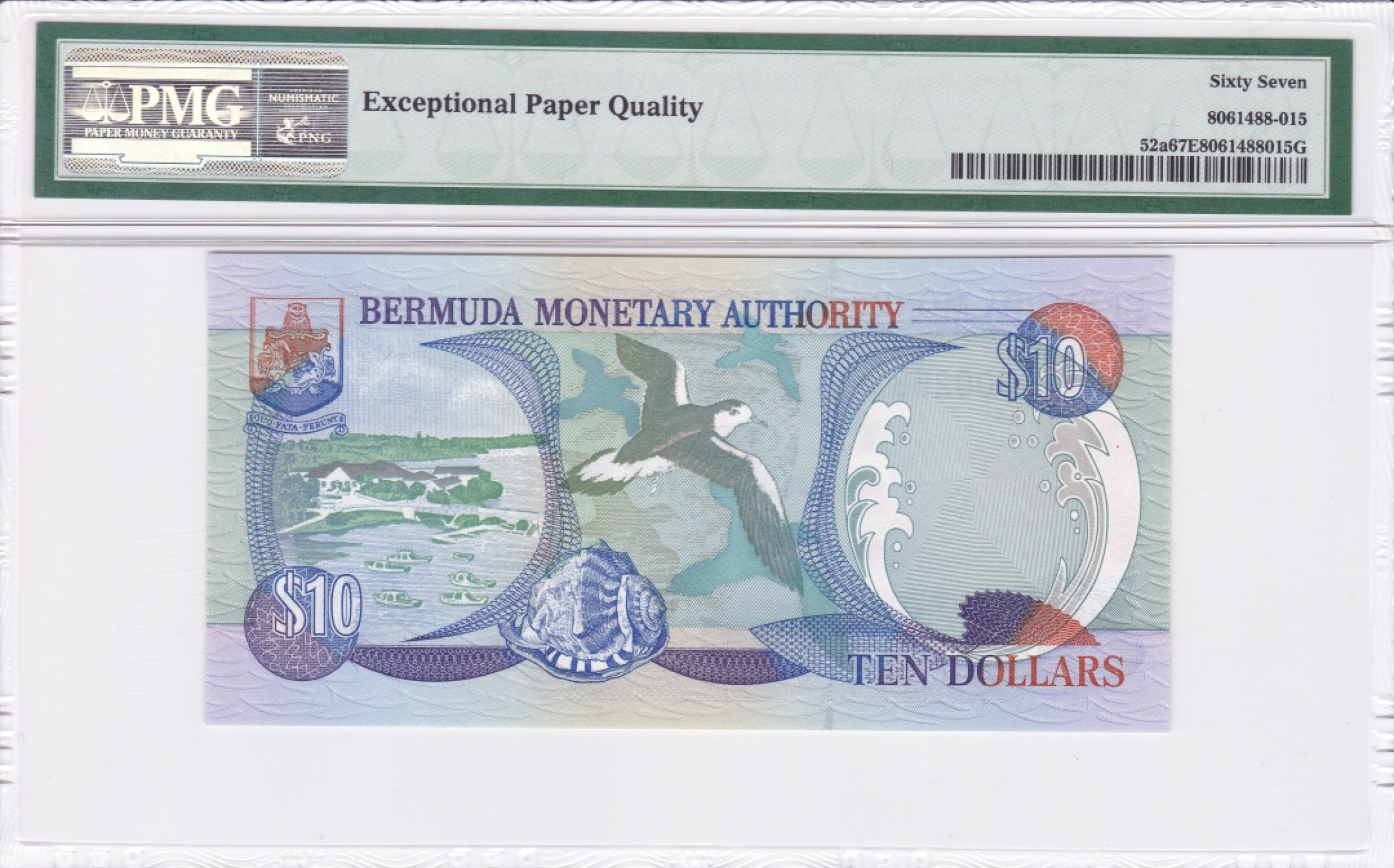 收藏联盟Quantum Auction 第237期拍卖 百慕大2000年10元 PMG67 初版首发年 百位号