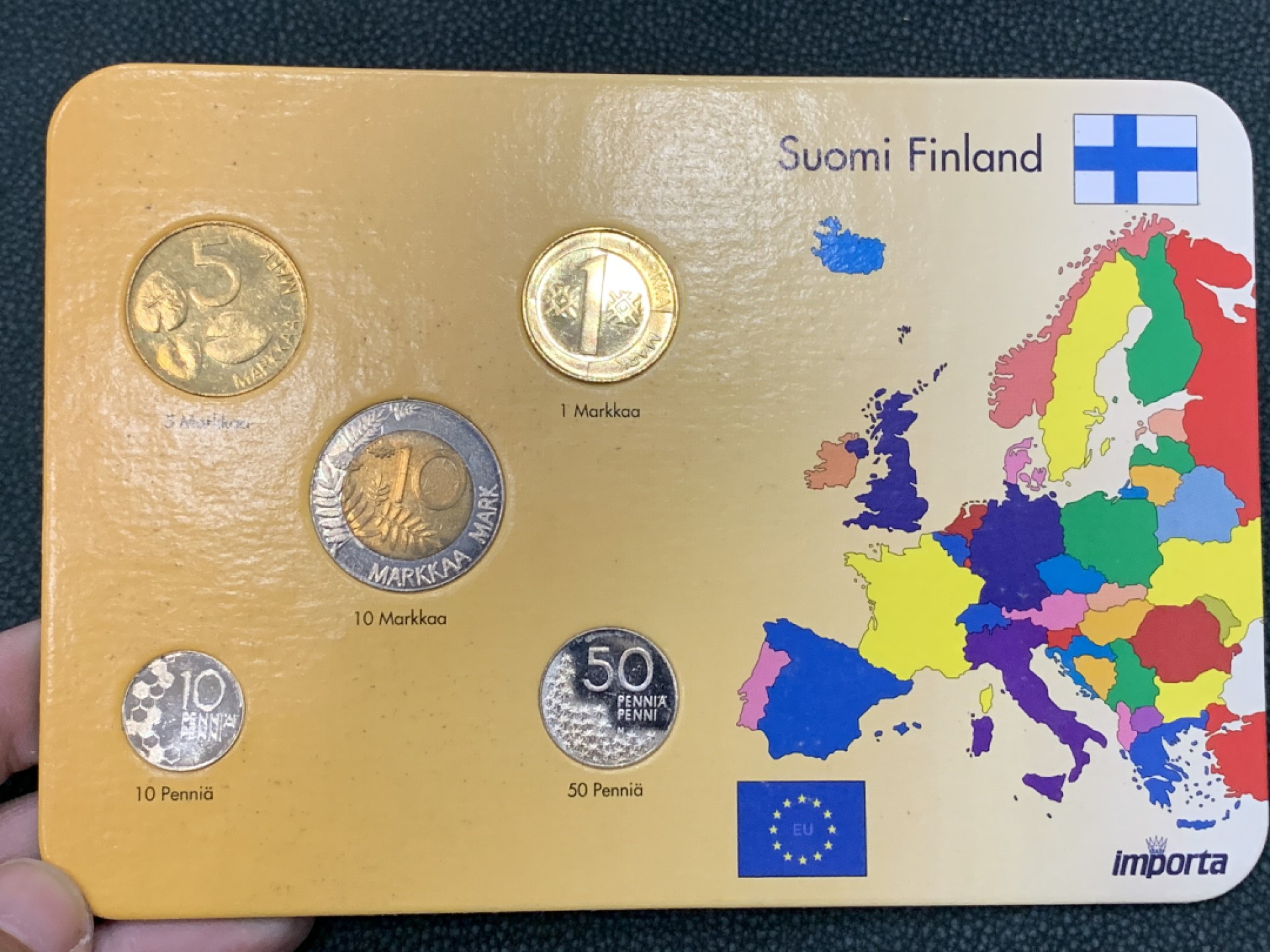 《竞宝斋》第140场-周日，周一，周四 3拍 (全场包邮) 芬兰 五枚套 不同面值 较少见