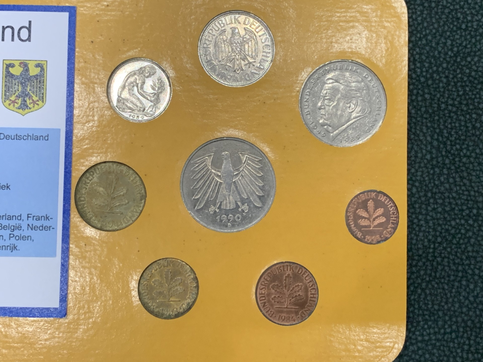 《竞宝斋》第140场-周日，周一，周四 3拍 (全场包邮) 德国 八枚套 不同面值 这个马克现在还可以兑换欧元2:1