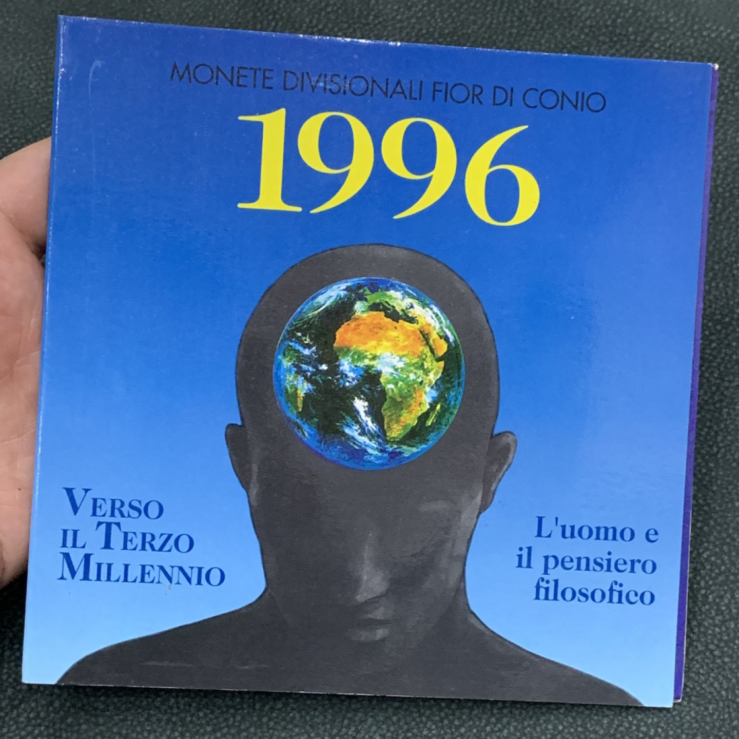《竞宝斋》第140场-周日，周一，周四 3拍 (全场包邮) 圣马力诺 1996年 十枚套 不同面值 最大枚是银币1000里拉 原厂封装 非常漂亮