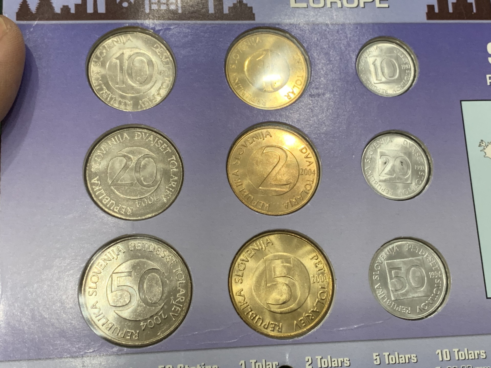 《竞宝斋》第140场-周日，周一，周四 3拍 (全场包邮) 斯洛维尼亚 九枚套动物系列 不同面值