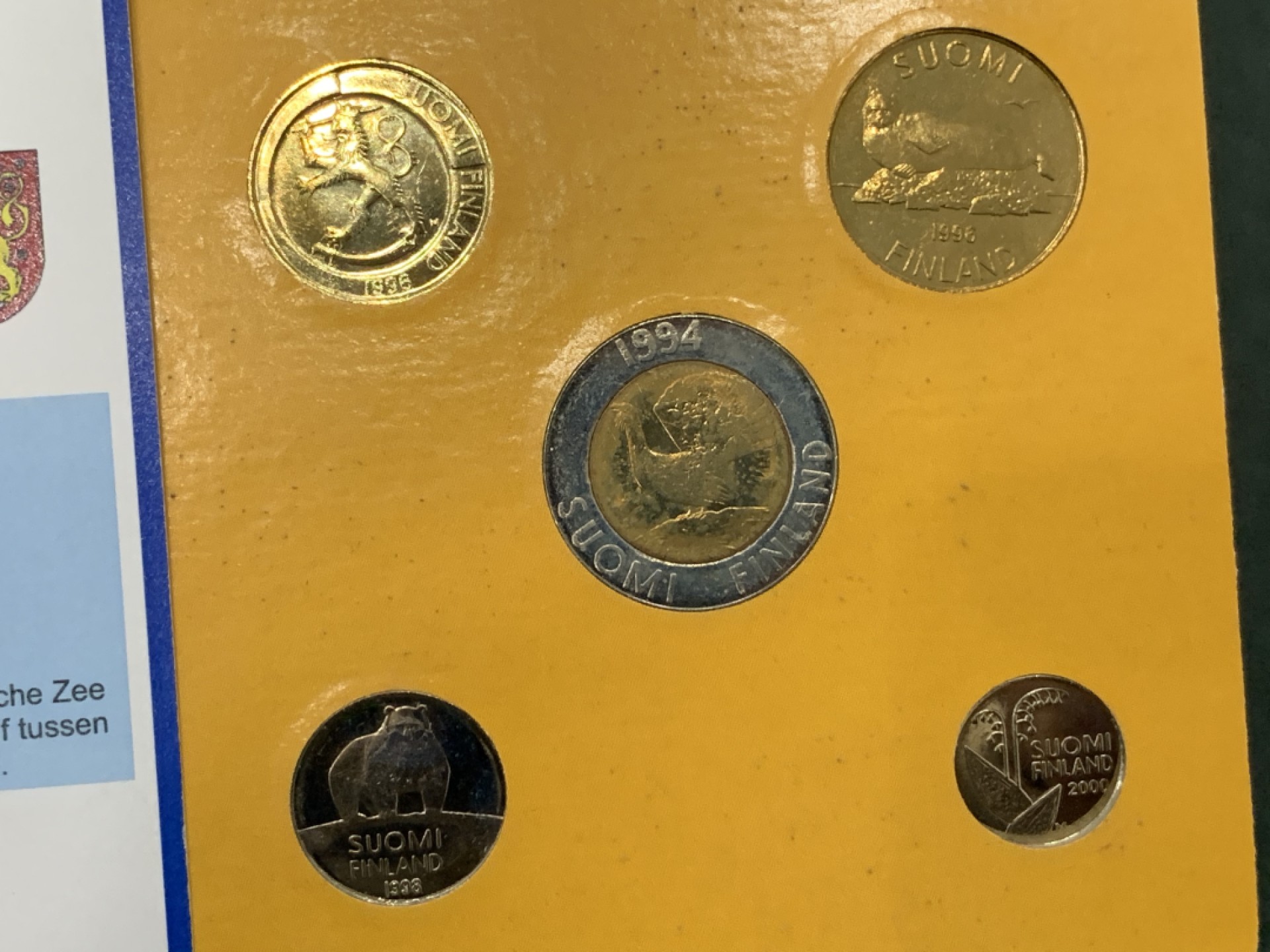 《竞宝斋》第140场-周日，周一，周四 3拍 (全场包邮) 芬兰 五枚套 不同面值 较少见