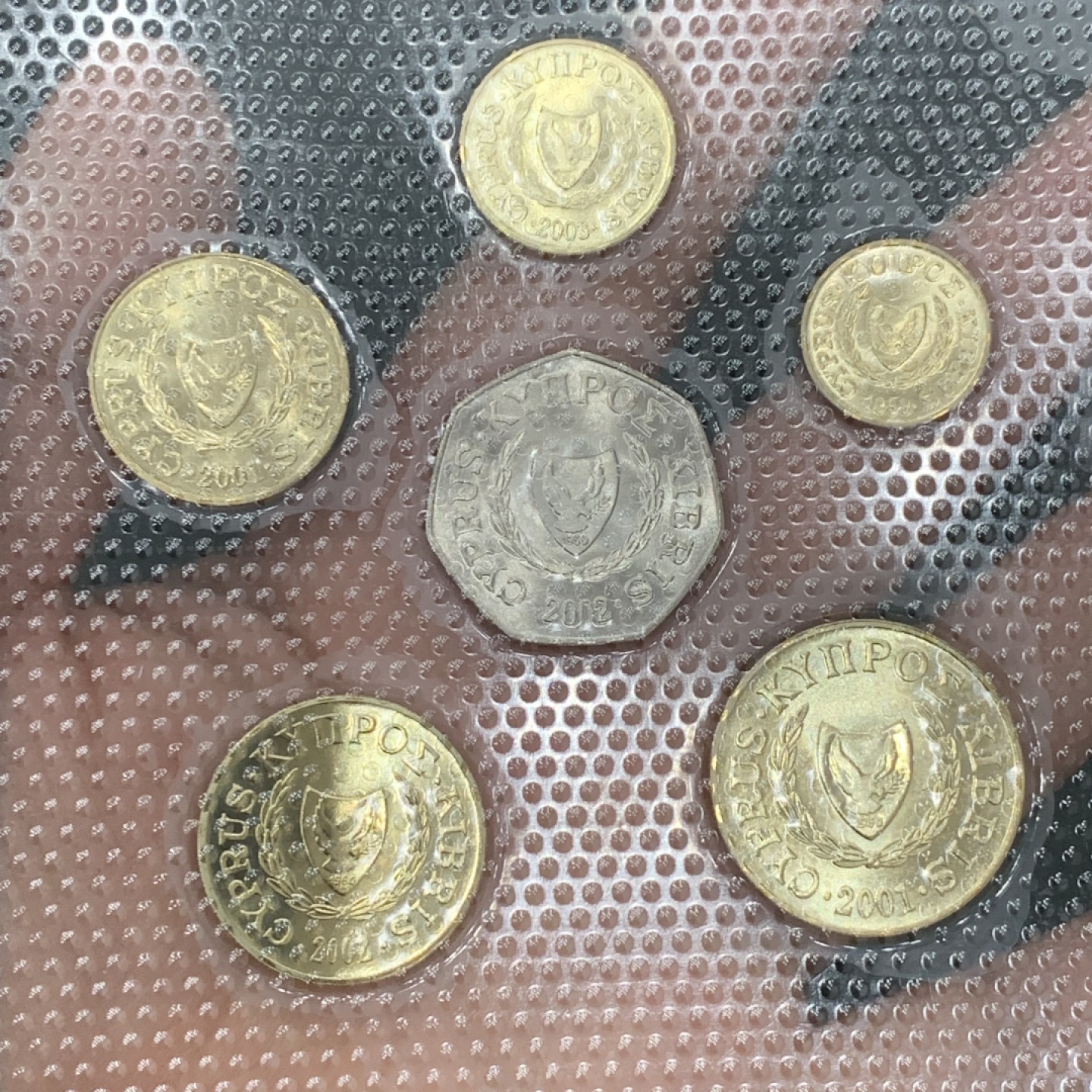 《竞宝斋》第140场-周日，周一，周四 3拍 (全场包邮) 塞浦路斯 六枚套 不同面值 稀少