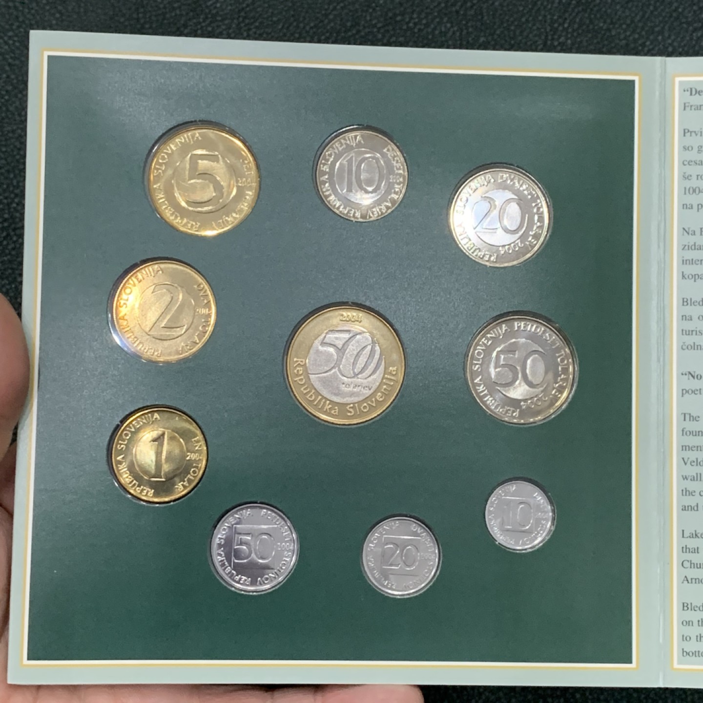 《竞宝斋》第140场-周日，周一，周四 3拍 (全场包邮) 斯洛维尼亚2004年 十枚套 动物系列 不同面值 原厂封装 非常少见