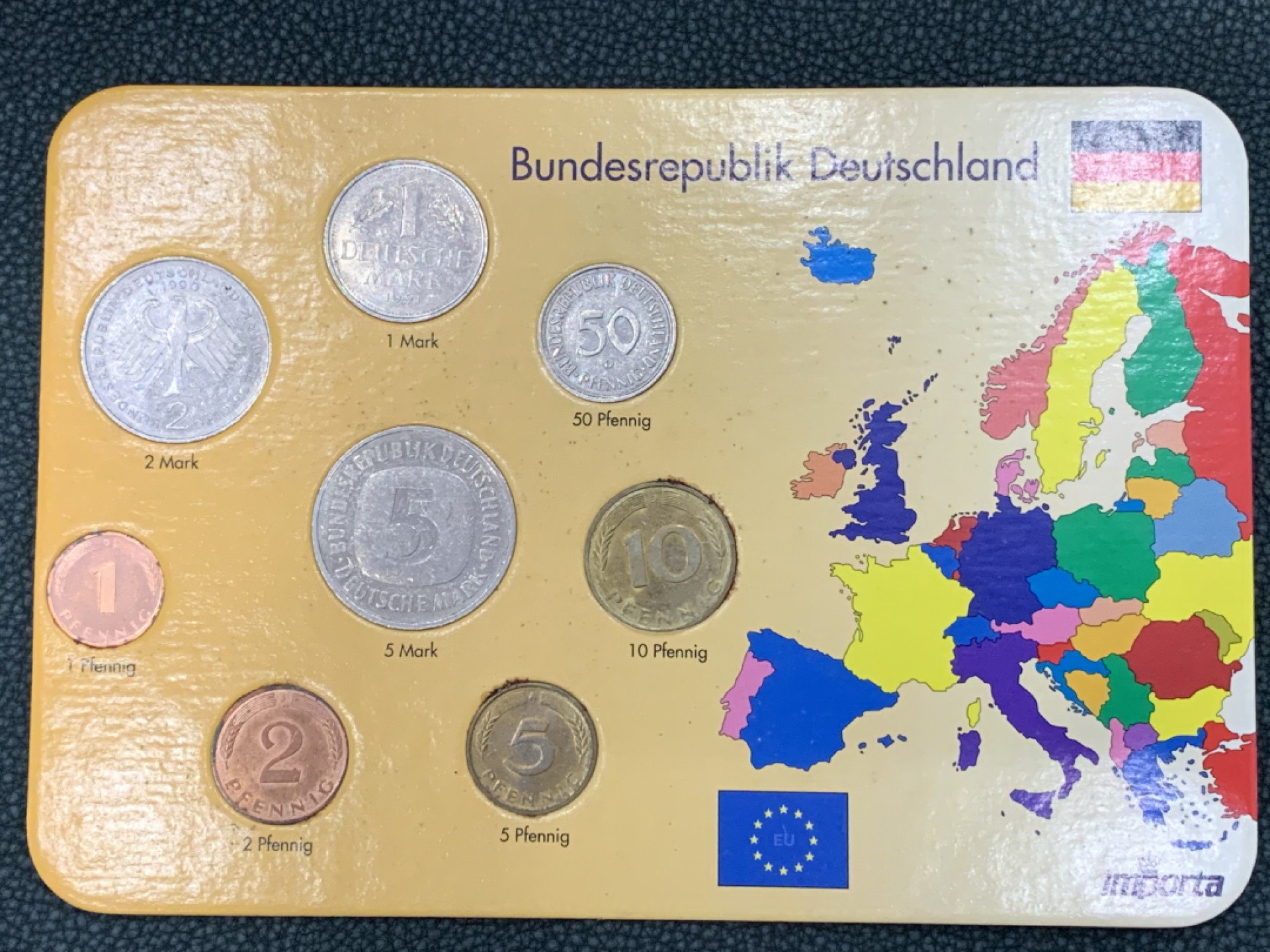 《竞宝斋》第140场-周日，周一，周四 3拍 (全场包邮) 德国 八枚套 不同面值 这个马克现在还可以兑换欧元2:1