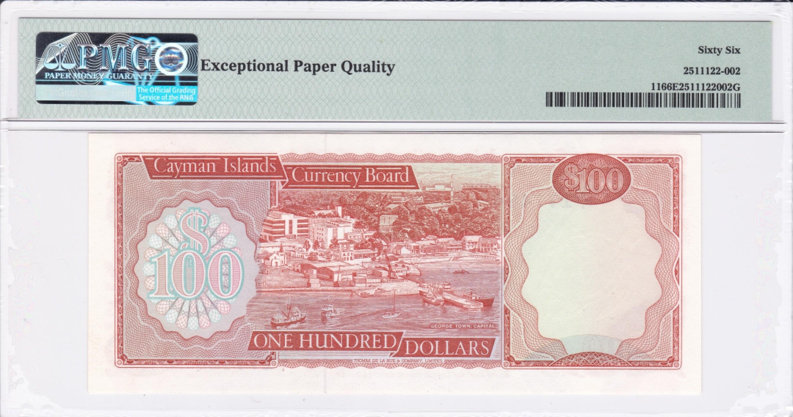 收藏联盟Quantum Auction 第237期拍卖 开曼群岛1974年100元 PMG66 首发A/1冠 稀少高面值