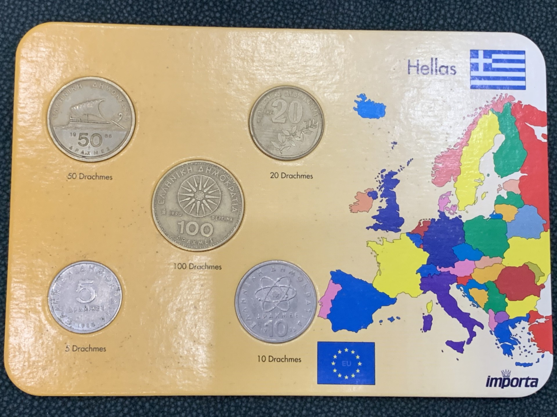 《竞宝斋》第140场-周日，周一，周四 3拍 (全场包邮) 希腊 五枚套 不同面值