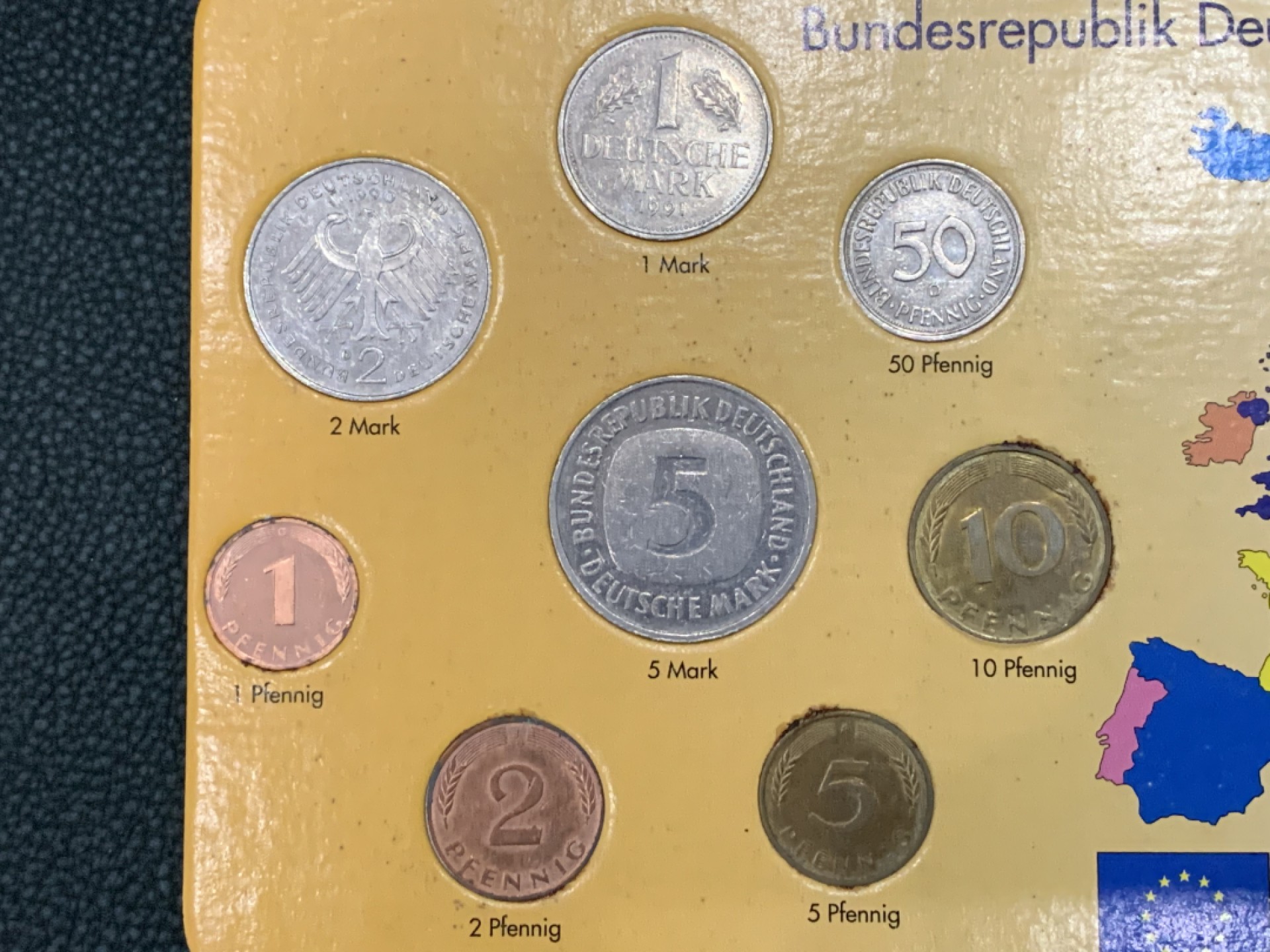 《竞宝斋》第140场-周日，周一，周四 3拍 (全场包邮) 德国 八枚套 不同面值 这个马克现在还可以兑换欧元2:1