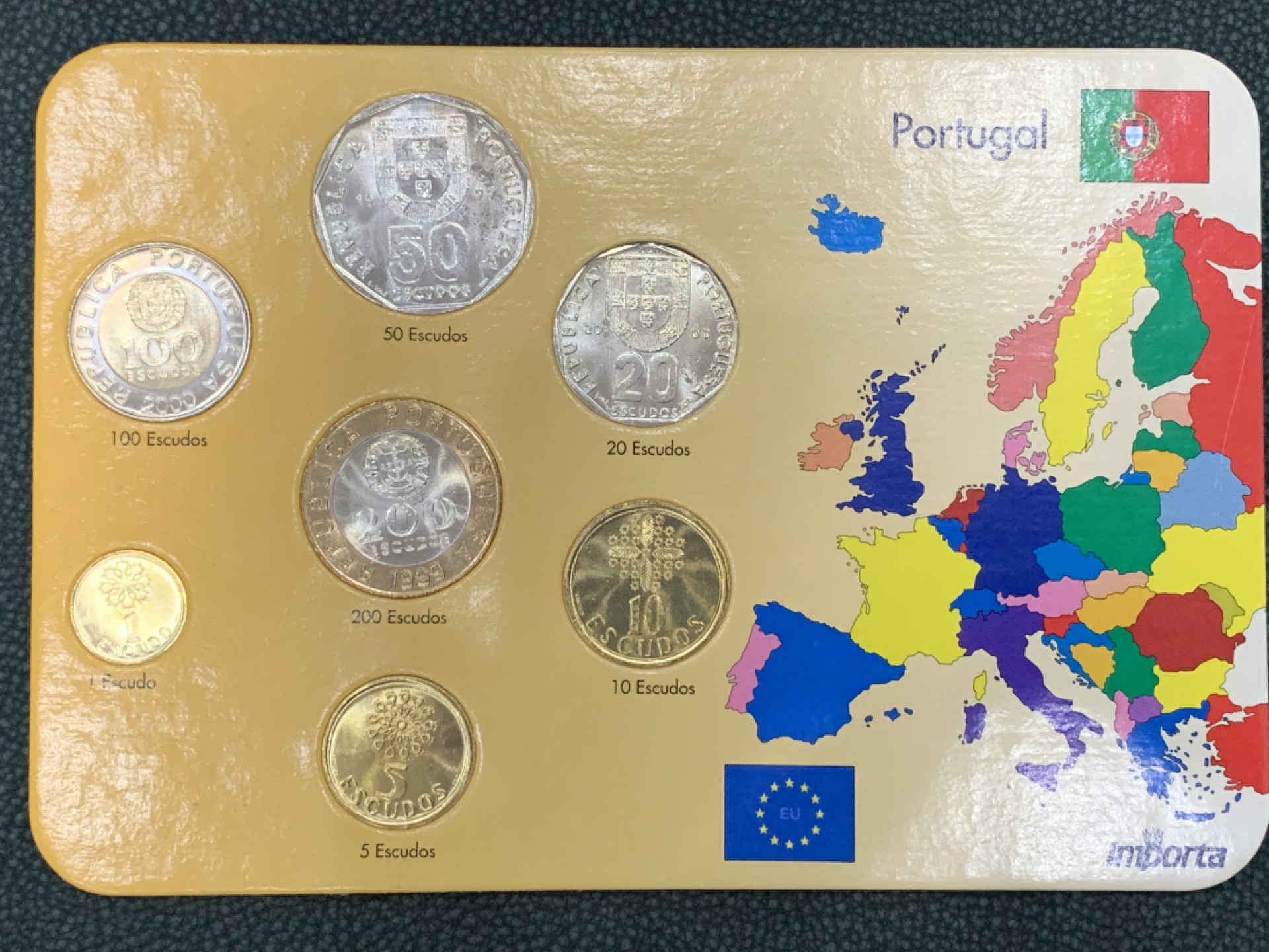 《竞宝斋》第140场-周日，周一，周四 3拍 (全场包邮) 葡萄牙 七枚套 不同面值