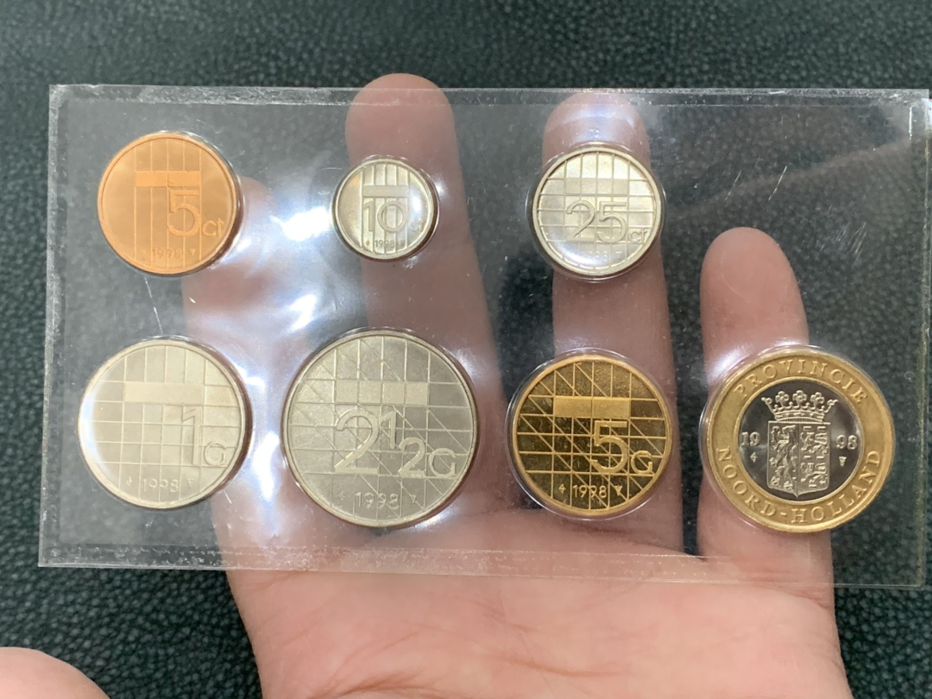 《竞宝斋》第140场-周日，周一，周四 3拍 (全场包邮) 荷兰1998年 七枚套不同面值 原厂封装