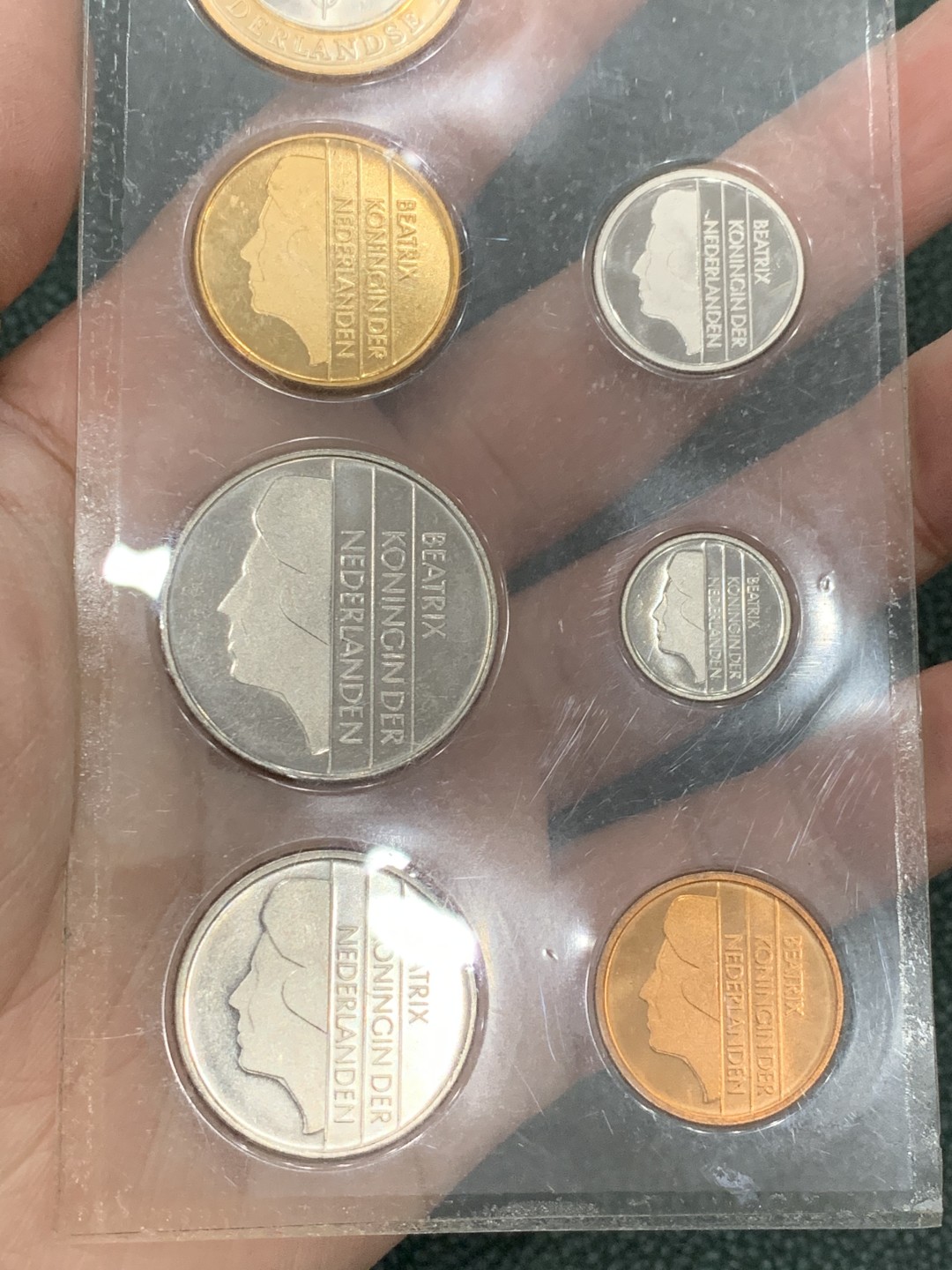 《竞宝斋》第140场-周日，周一，周四 3拍 (全场包邮) 荷兰1998年 七枚套不同面值 原厂封装