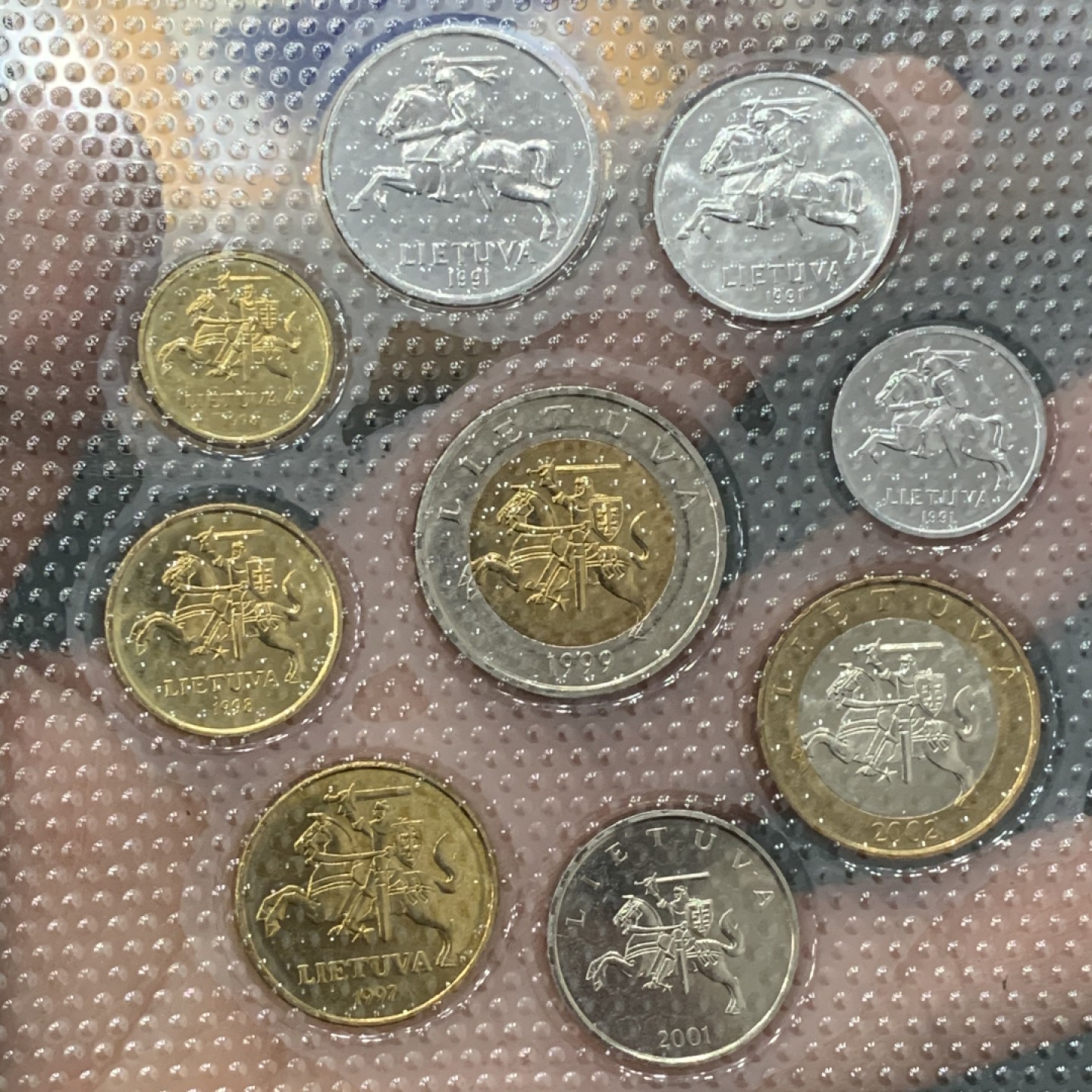 《竞宝斋》第140场-周日，周一，周四 3拍 (全场包邮) 立陶宛 九枚套 不同面值