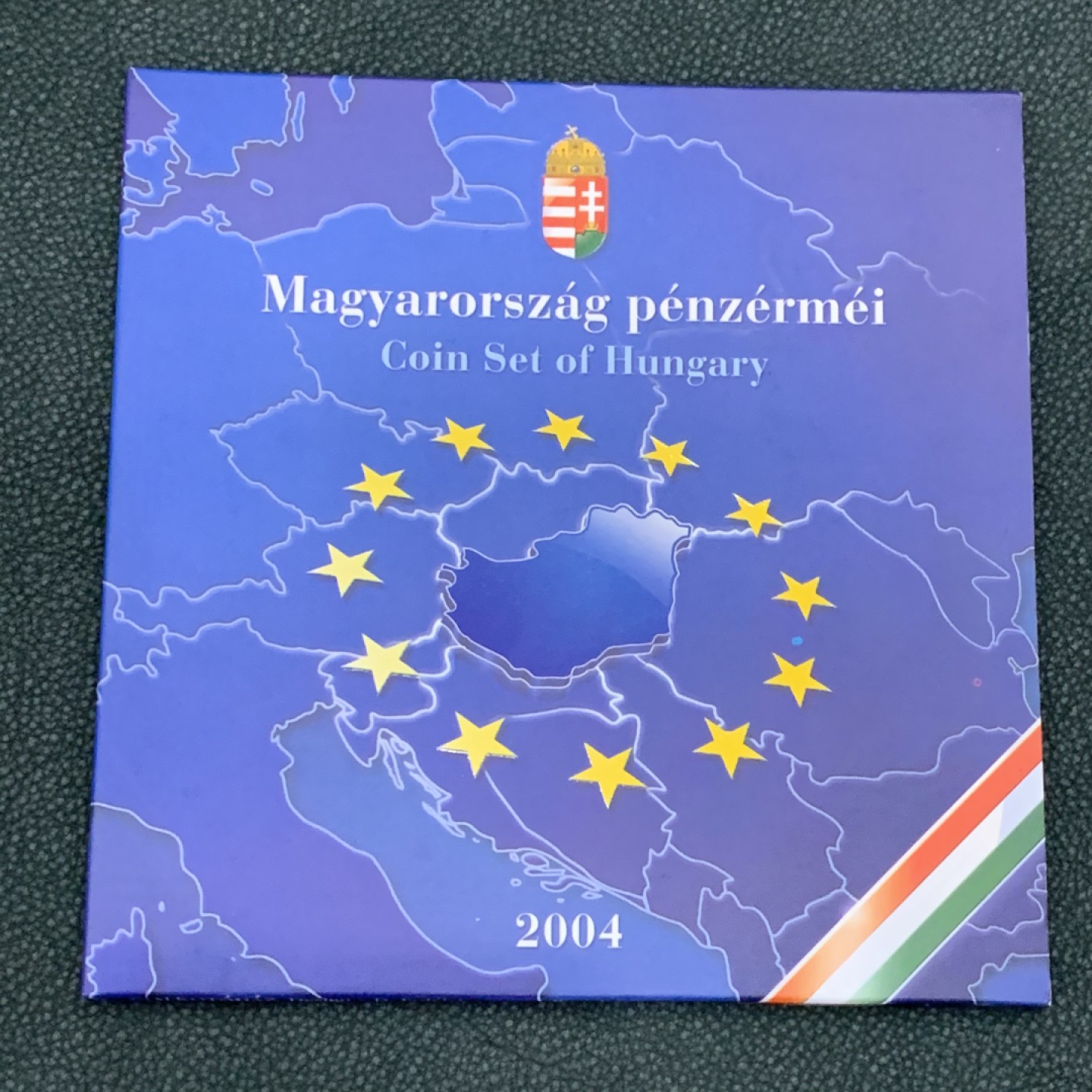 《竞宝斋》第140场-周日，周一，周四 3拍 (全场包邮) 匈牙利 2004年 八枚套不同面值 原厂封装PROOF精制套币 少见品种最近也涨的多