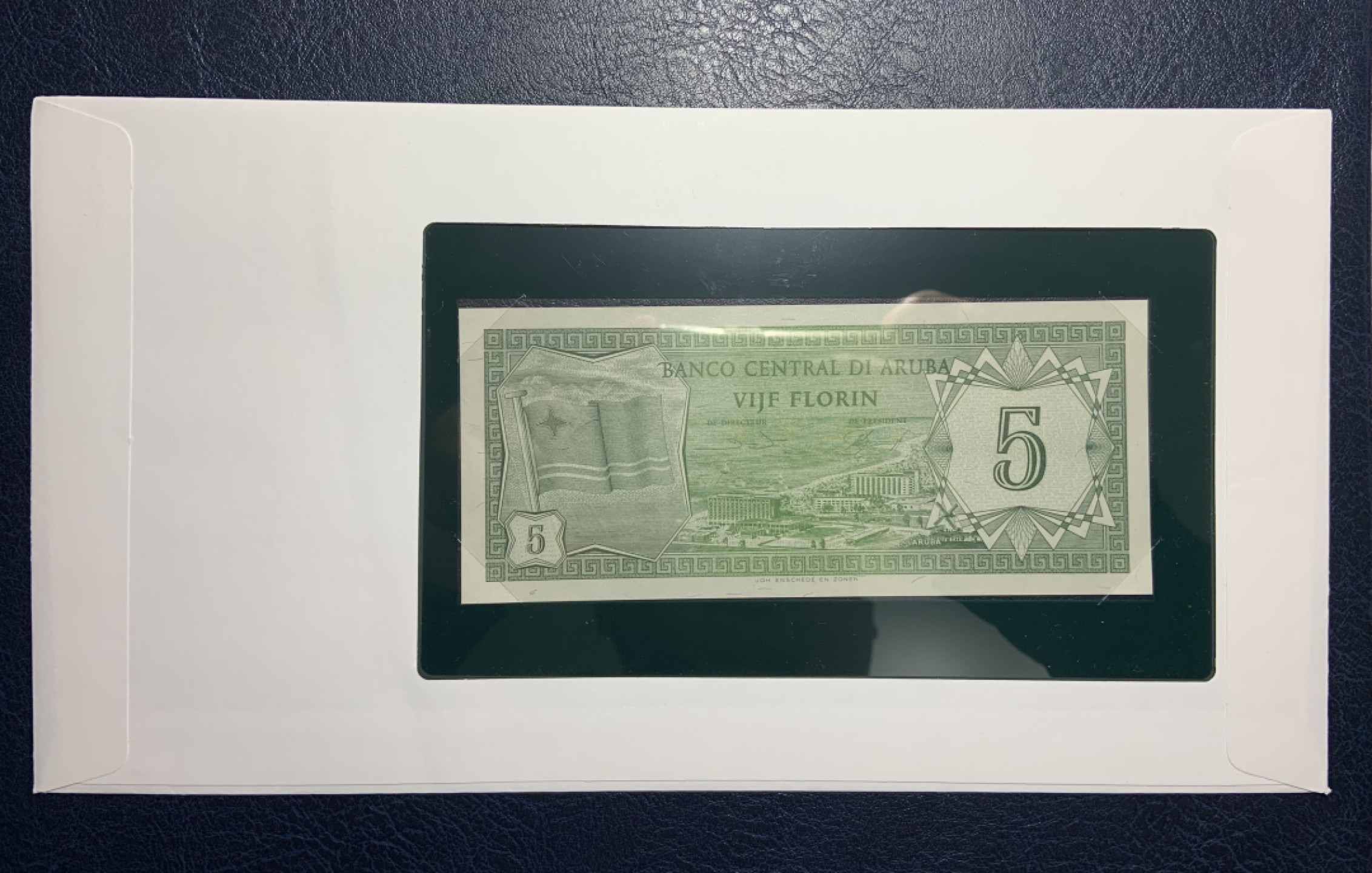 收藏联盟Quantum Auction 第236期拍卖 阿鲁巴1986年5弗洛林富兰克林邮币封 品相UNC 阿鲁巴岛医疗中心大楼