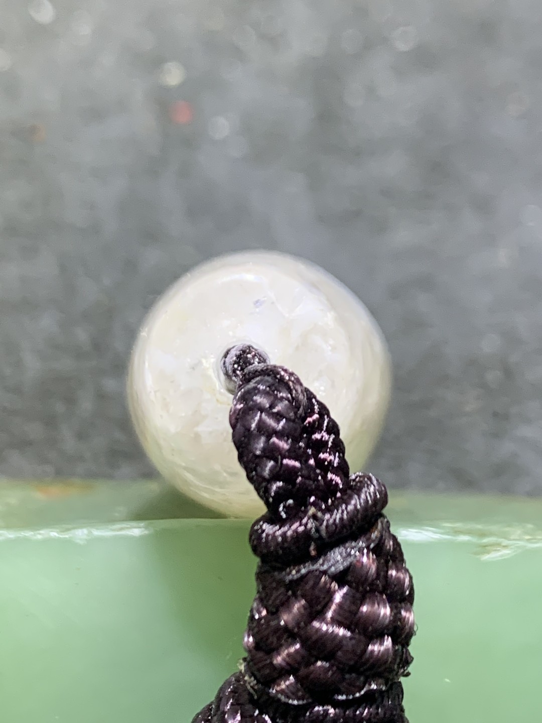 精美高玉化药师玛瑙天眼水晶天珠形大桶珠一颗，