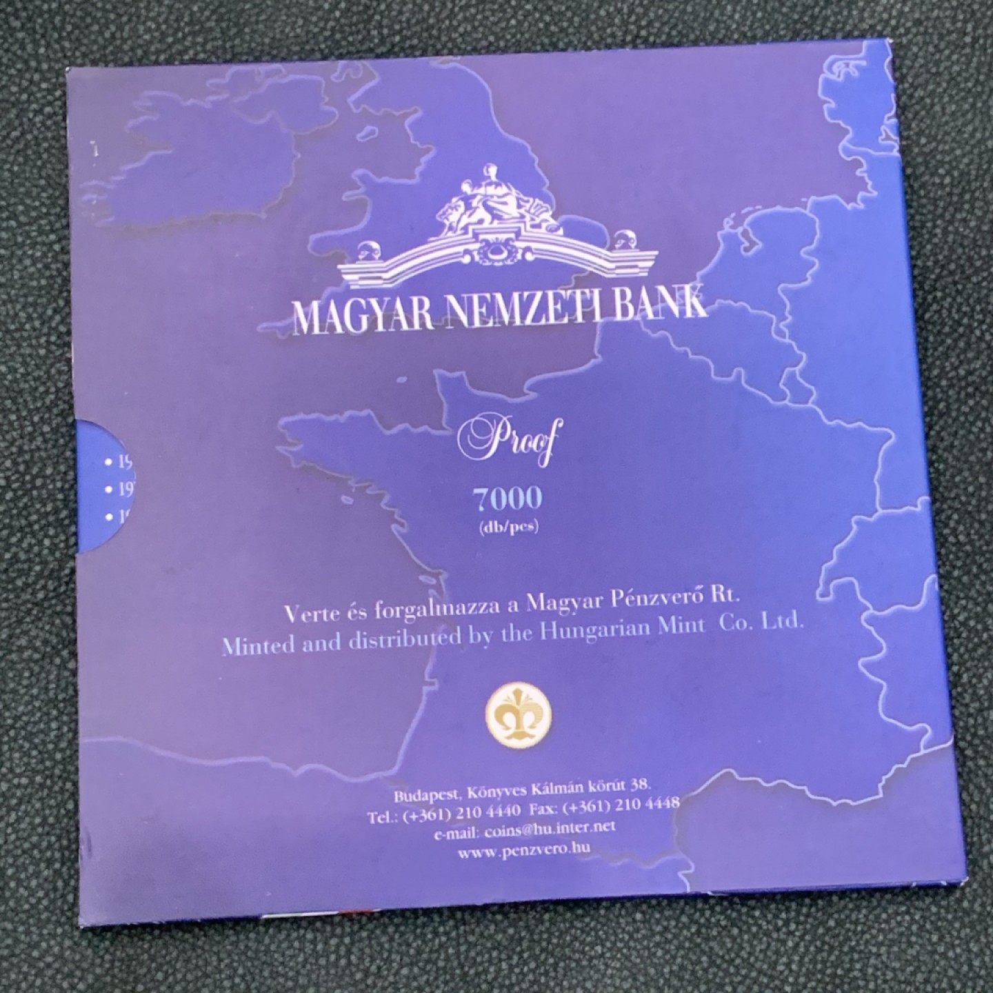 《竞宝斋》第140场-周日，周一，周四 3拍 (全场包邮) 匈牙利 2004年 八枚套不同面值 原厂封装PROOF精制套币 少见品种最近也涨的多