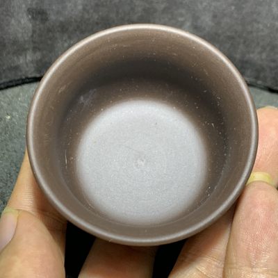精美宜兴紫砂藤编品茗杯一个 - 精美宜兴紫砂藤编品茗杯一个