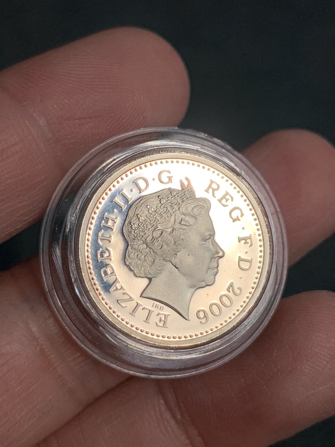 《竞宝斋》第140场-周日，周一，周四 3拍 (全场包邮) 英国2006年 埃及拱桥 1镑精制银币PROOF 原盒证书