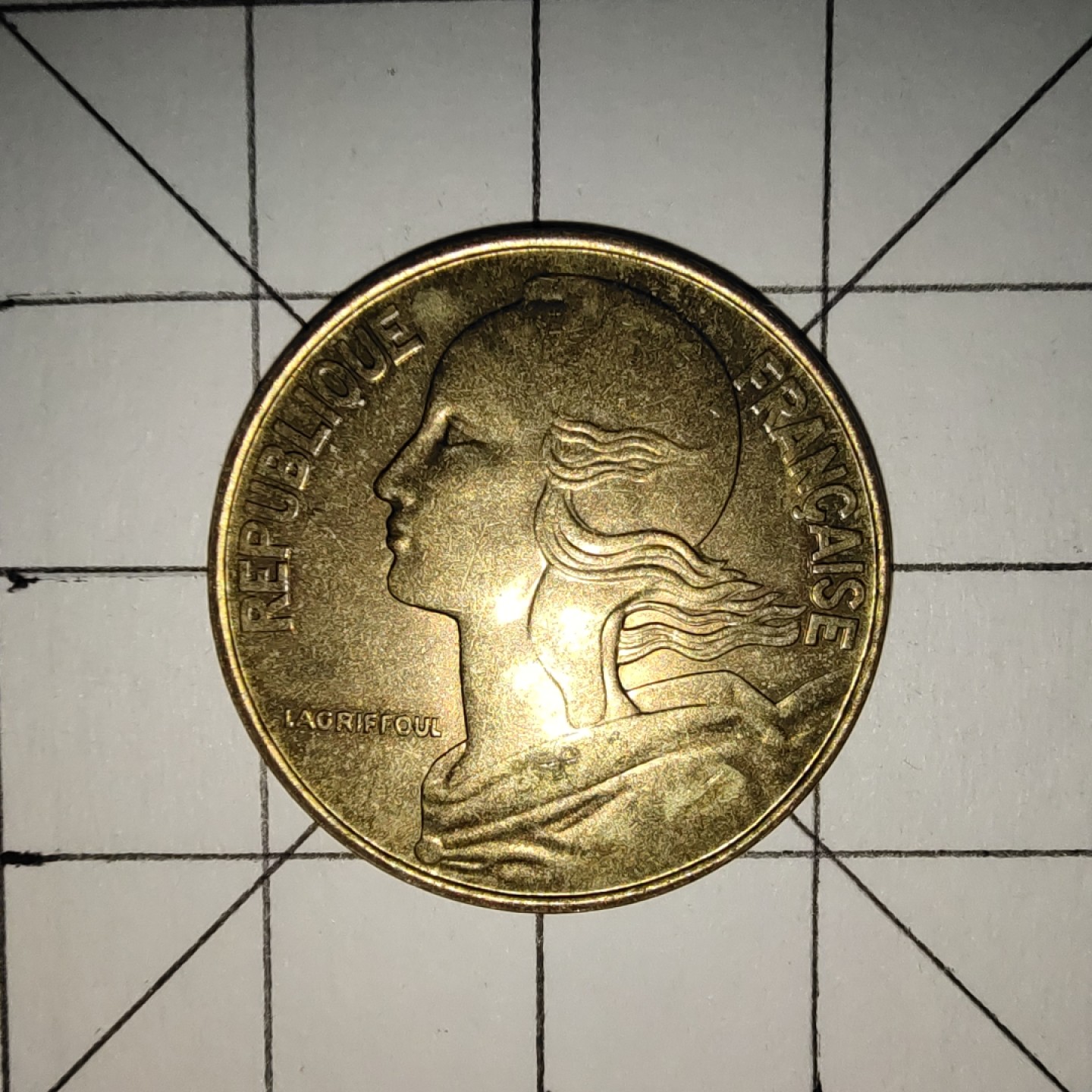 世界硬币第13期(满20包邮，可多场累计。捡漏，无押金，无佣金) 法国20生丁1987年