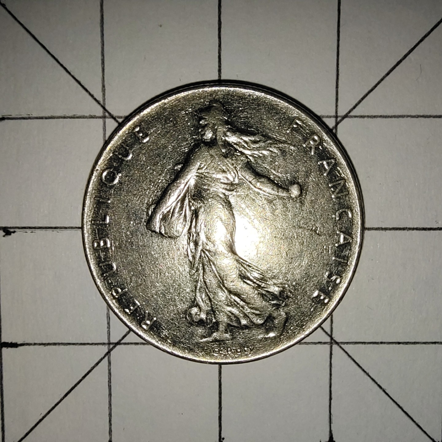 世界硬币第13期(满20包邮，可多场累计。捡漏，无押金，无佣金) 法国1法郎1976年