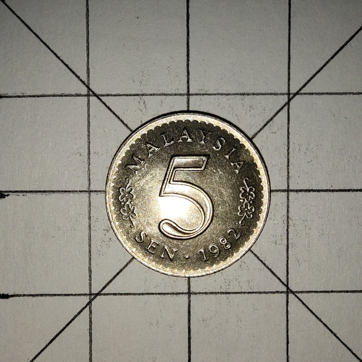 世界硬币第13期(满20包邮，可多场累计。捡漏，无押金，无佣金) 马来西亚5分1982年