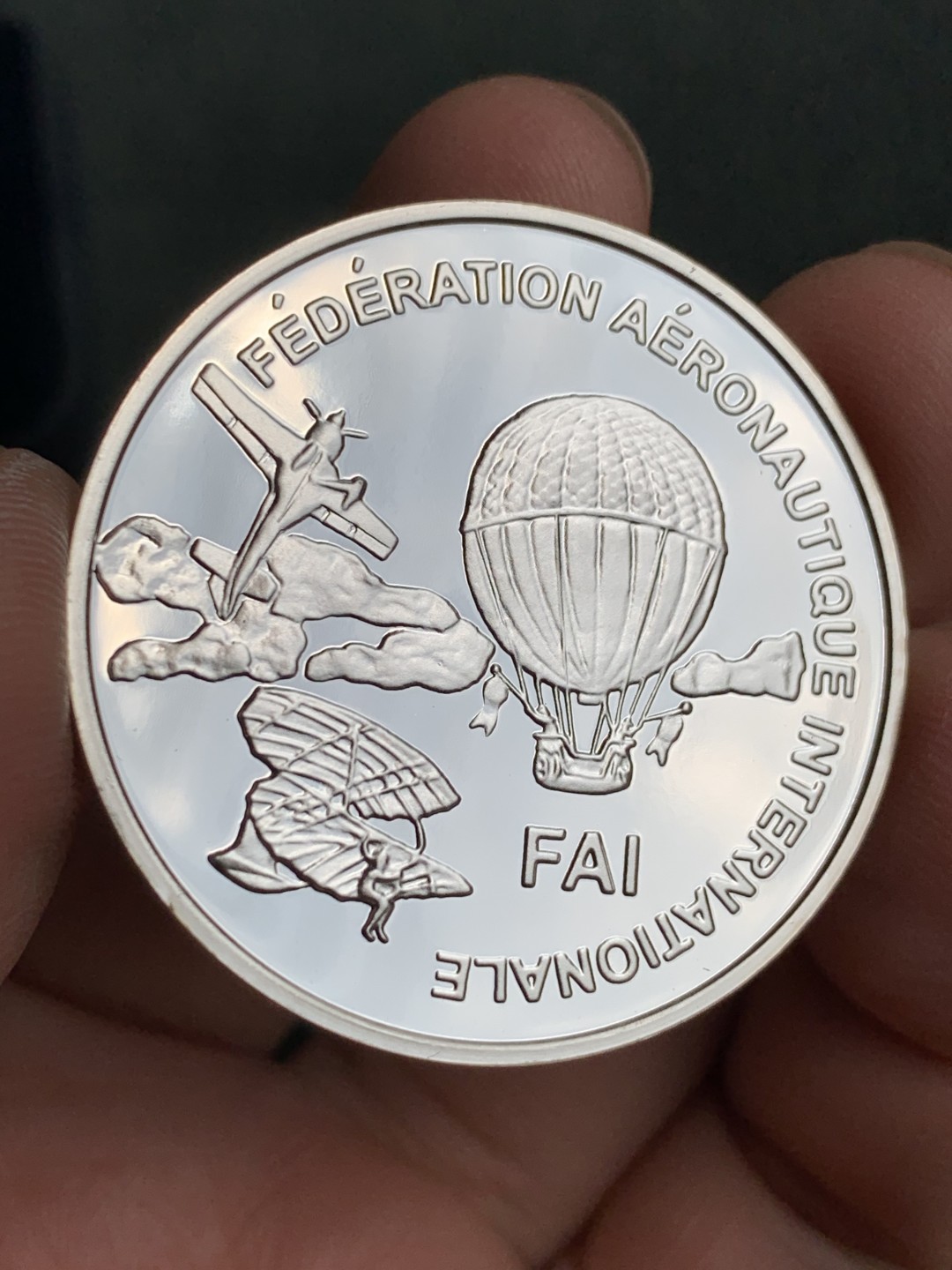 《竞宝斋》第140场-周日，周一，周四 3拍 (全场包邮) 芬兰 1997年 航天展 10欧元精制大银币 非常漂亮 27克