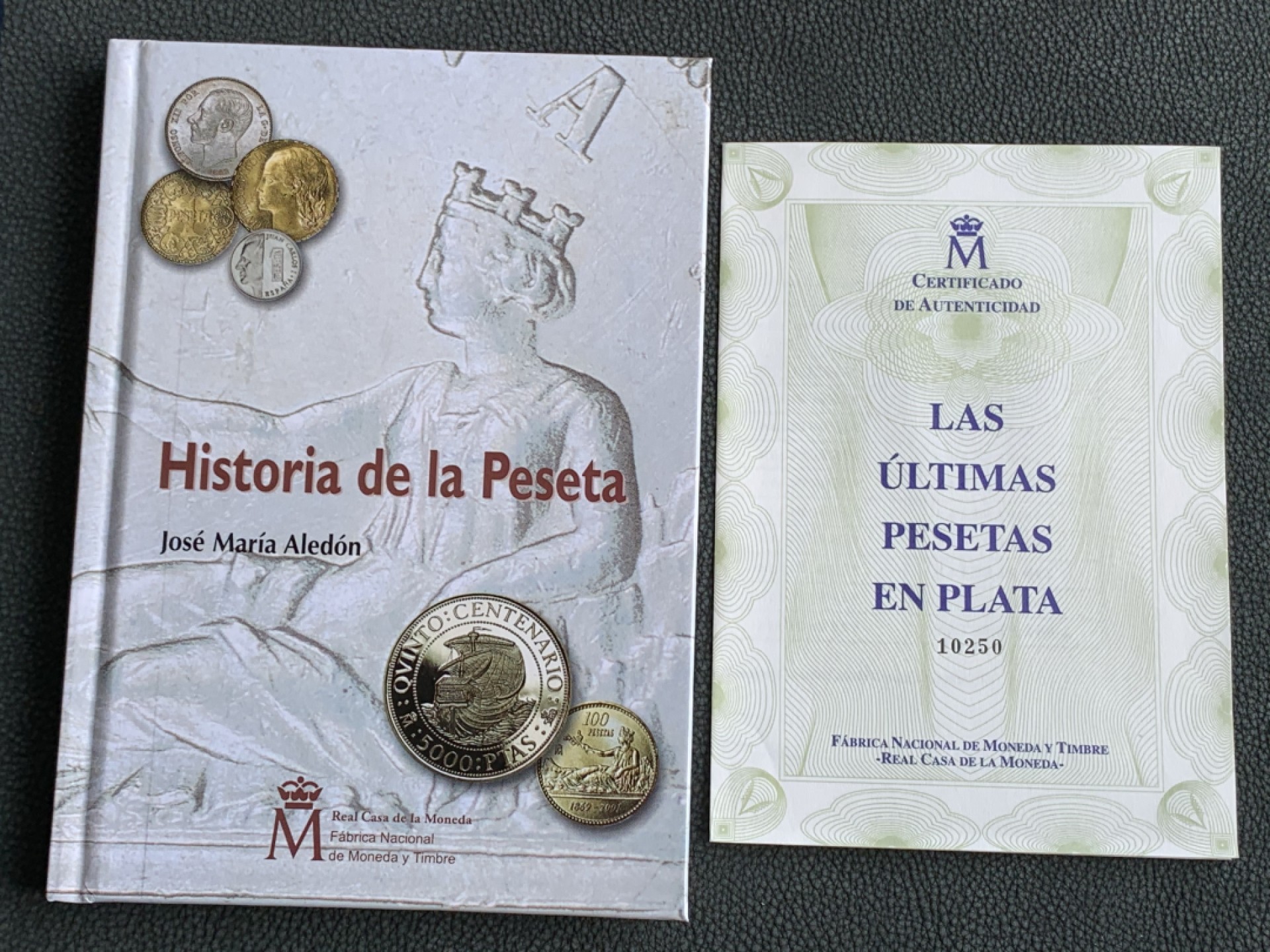 《竞宝斋》第140场-周日，周一，周四 3拍 (全场包邮) 西班牙2001年 最后一套比塞塔试铸银币 普通的小面值都是铜镍币 原盒证书 可以分拆评级卖 非常罕见