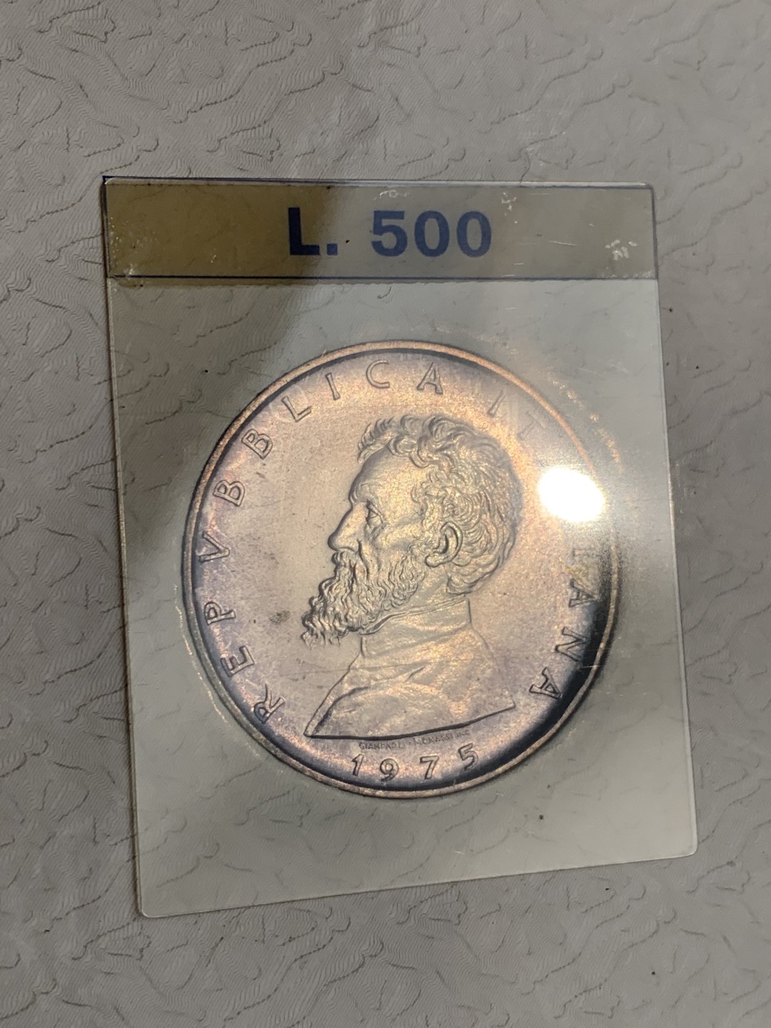 《竞宝斋》第140场-周日，周一，周四 3拍 (全场包邮) 梵蒂冈 1975年 500里拉纪念 好品带彩