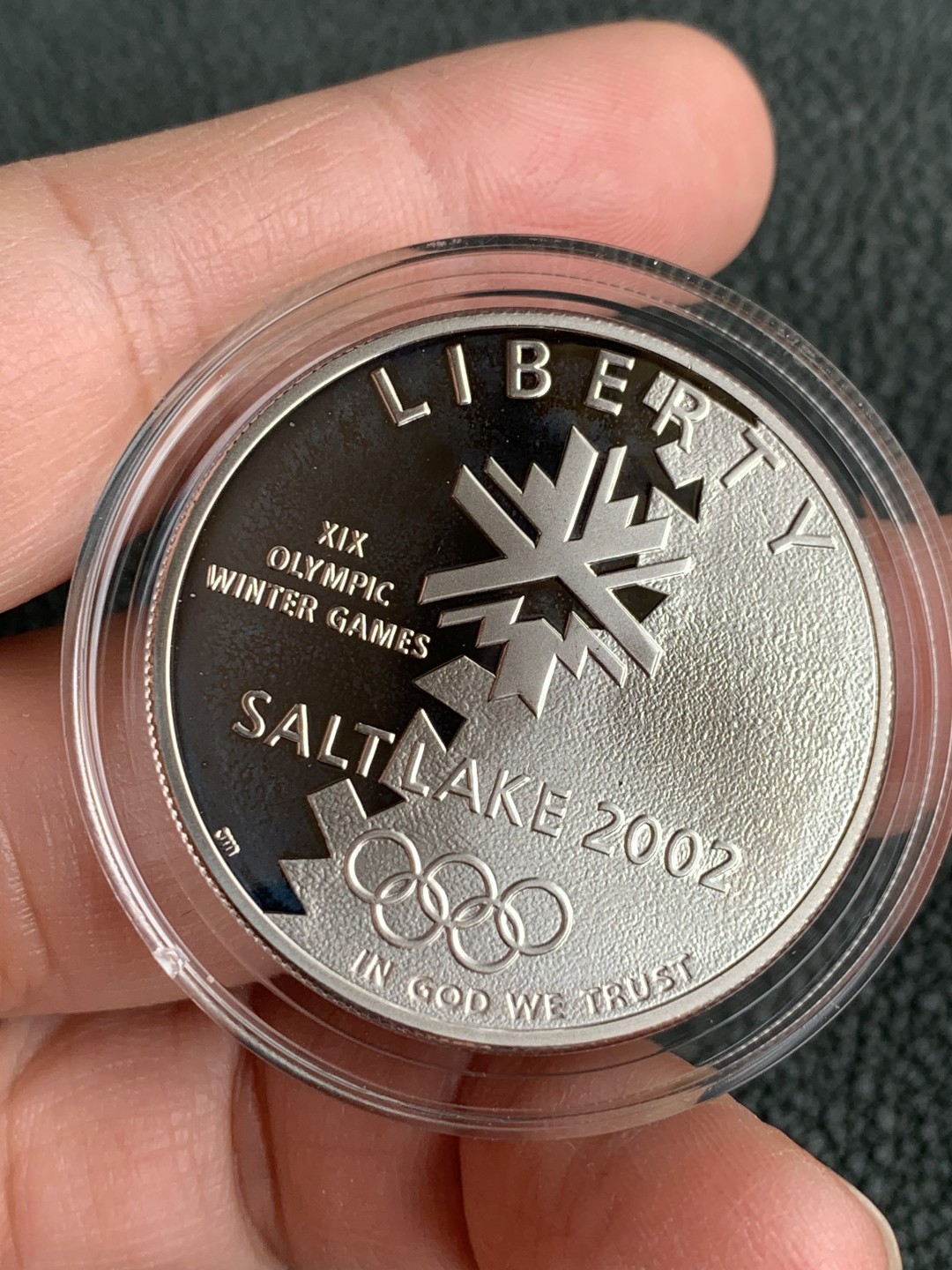 《竞宝斋》第140场-周日，周一，周四 3拍 (全场包邮) 美国2002年 1美元精制大银币 