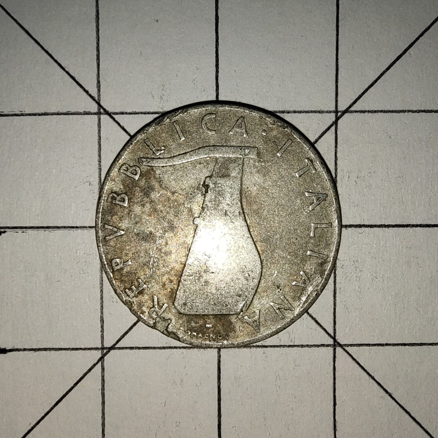 世界硬币第13期(满20包邮，可多场累计。捡漏，无押金，无佣金) 意大利5里拉1954年