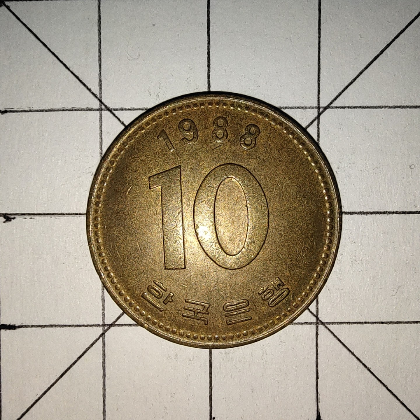 世界硬币第13期(满20包邮，可多场累计。捡漏，无押金，无佣金) 韩国10韩元1988年