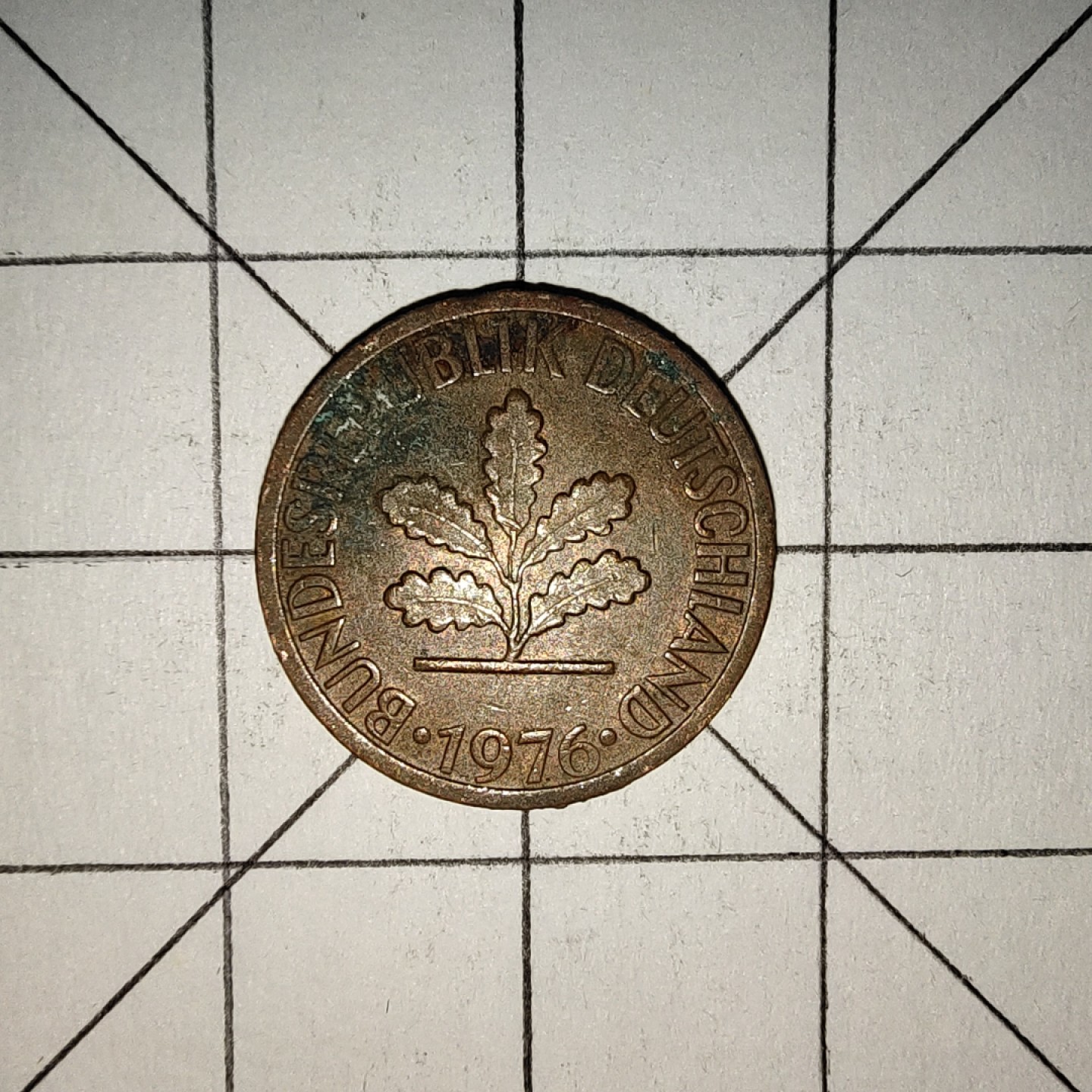 世界硬币第13期(满20包邮，可多场累计。捡漏，无押金，无佣金) 德国1芬尼1976年