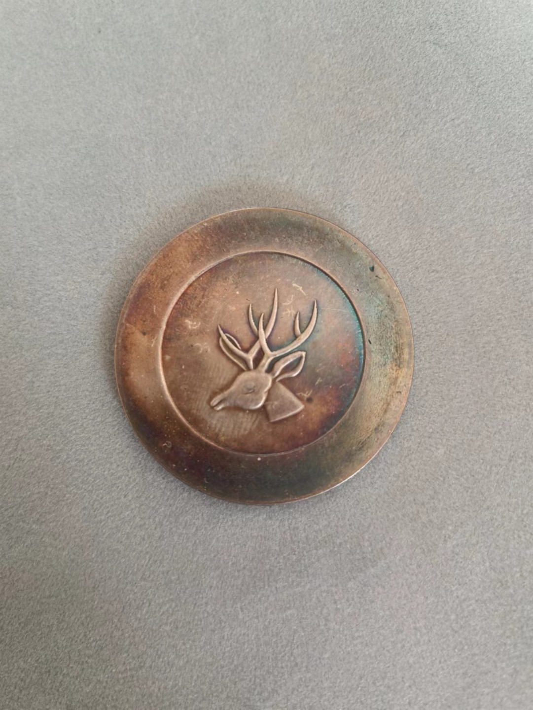 欧洲勋章纪念章第九期 大鹿头，正银一两，仿品