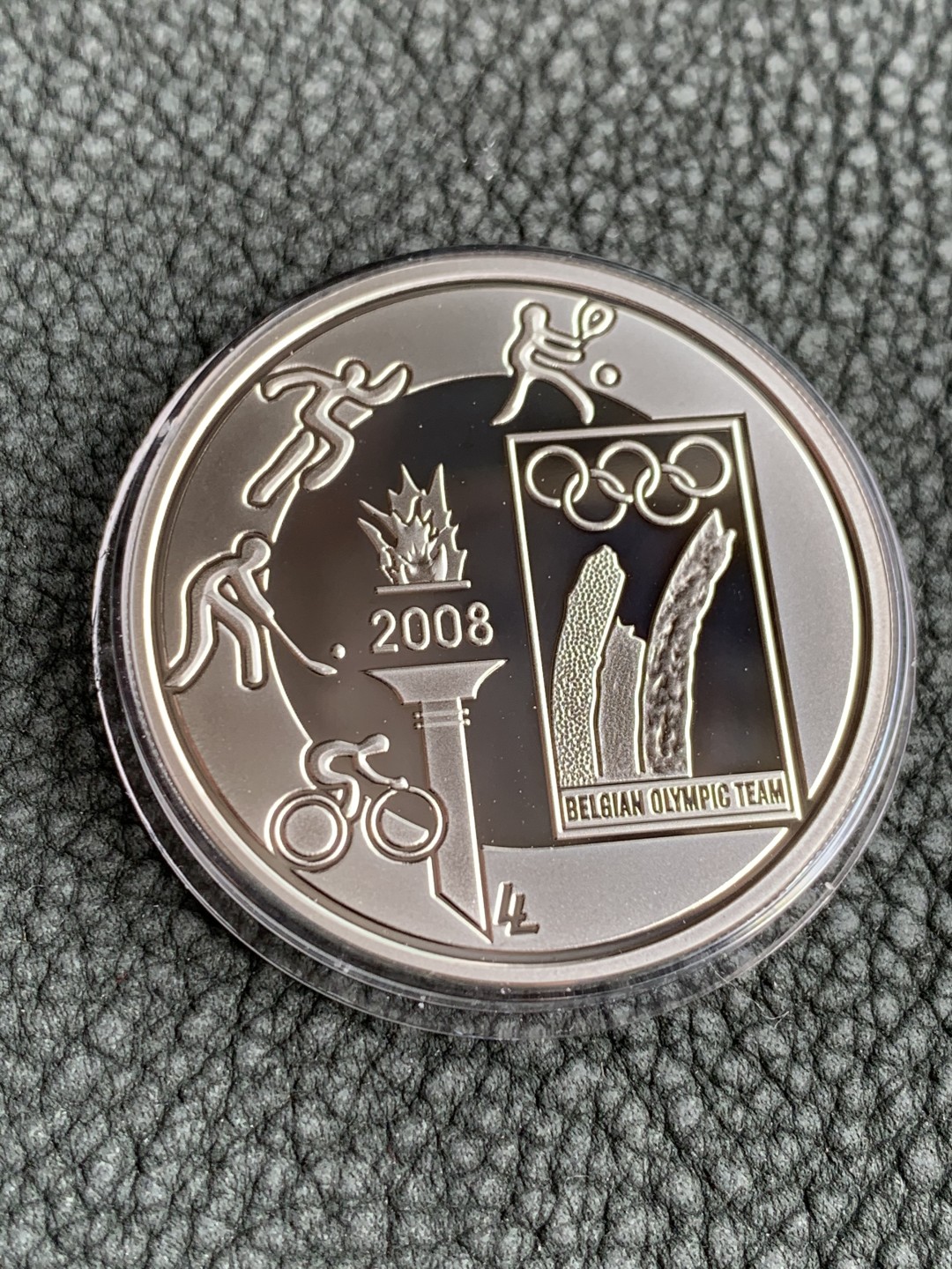 《竞宝斋》第140场-周日，周一，周四 3拍 (全场包邮) 比利时 2008年 10欧元 精制银币PROOF 原盒证书