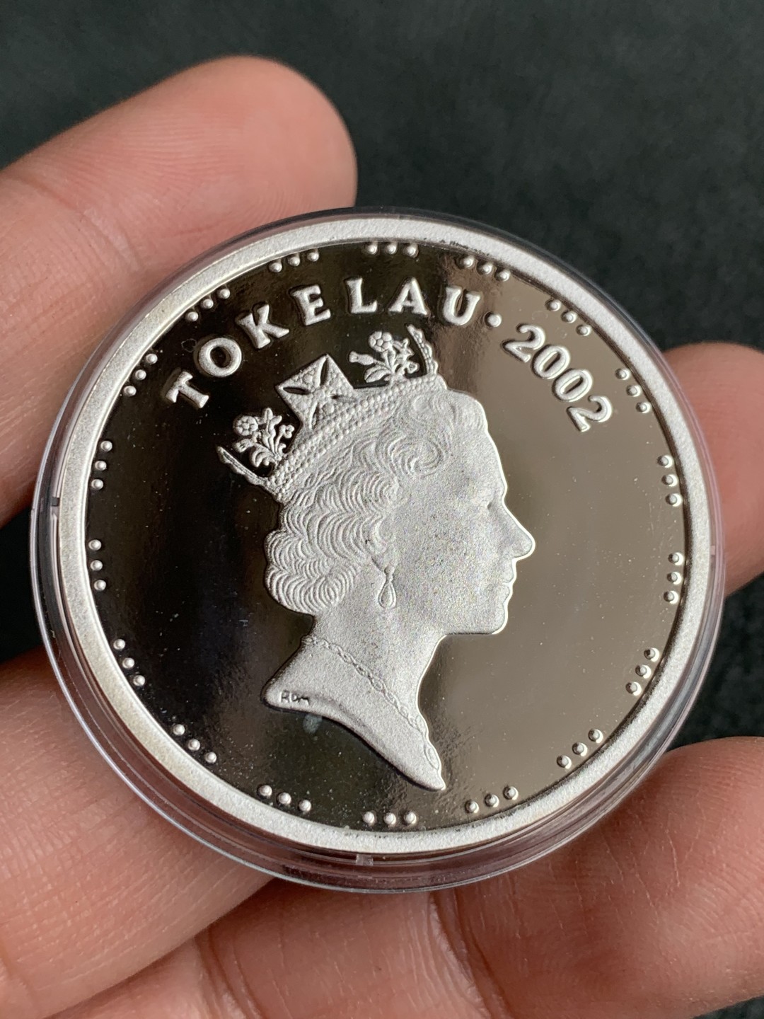 《竞宝斋》第140场-周日，周一，周四 3拍 (全场包邮) 托克劳 2002年 5利马塔拉 精制大银币 31.1克 非常罕见