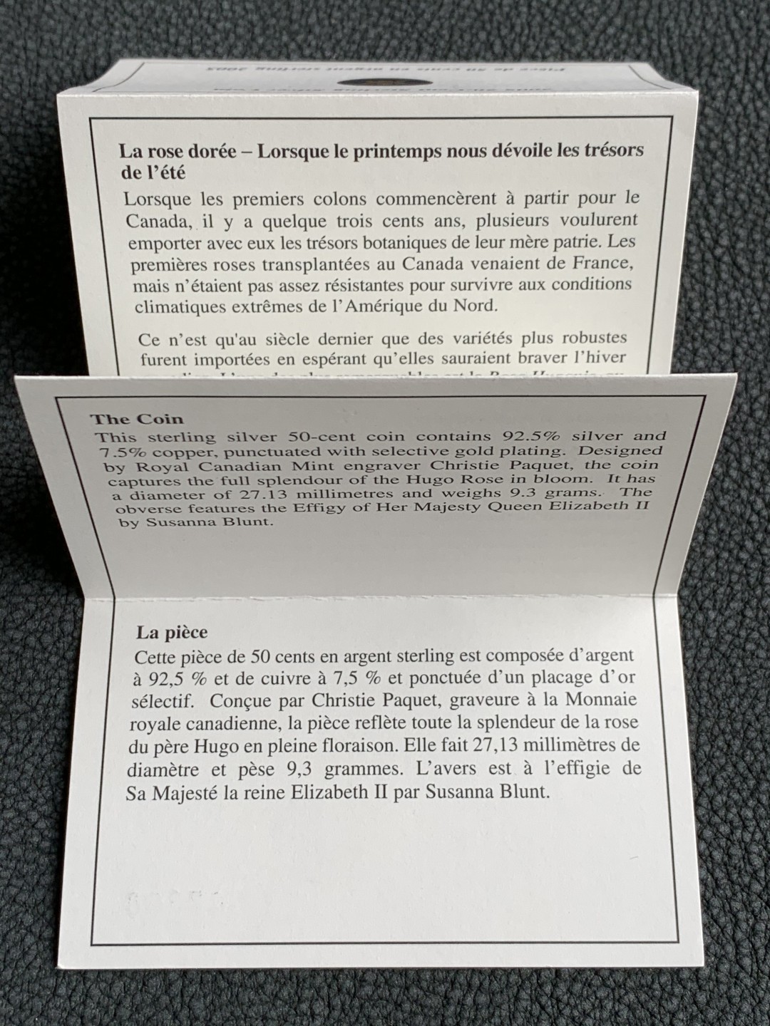 《竞宝斋》第140场-周日，周一，周四 3拍 (全场包邮) 原盒证书 加拿大2005年半圆 镀金银币 非常少见的品种