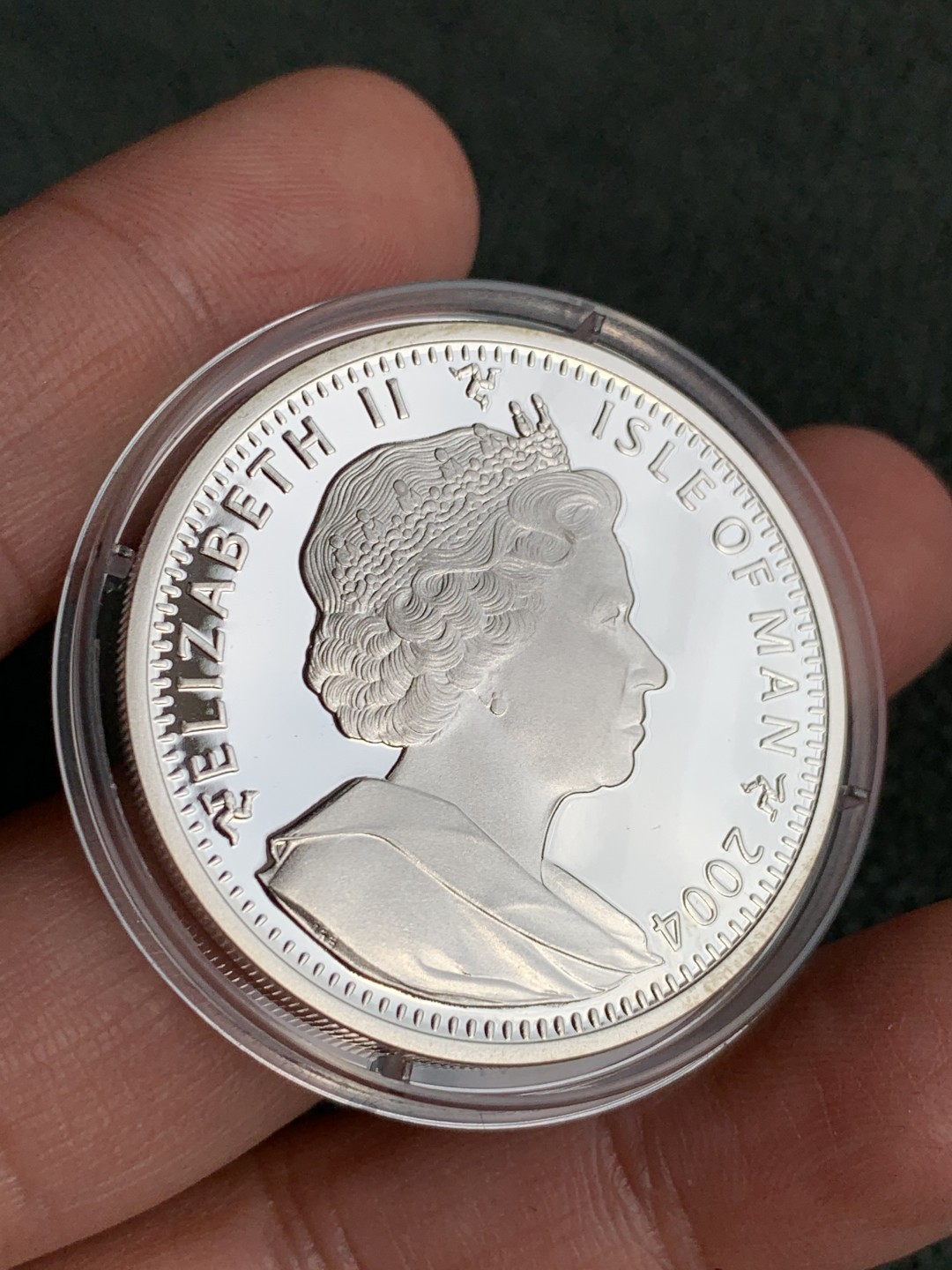 《竞宝斋》第140场-周日，周一，周四 3拍 (全场包邮) 马恩岛2004年 联军进攻路线 1克朗 精制大银币