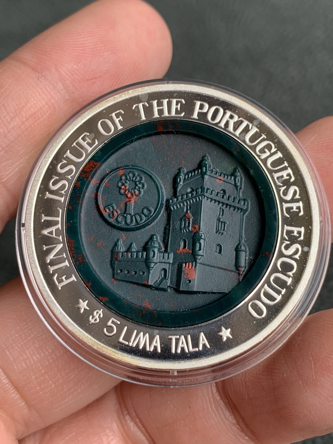 《竞宝斋》第140场-周日，周一，周四 3拍 (全场包邮) 托克劳 2002年 5利马塔拉 精制大银币 31.1克 非常罕见