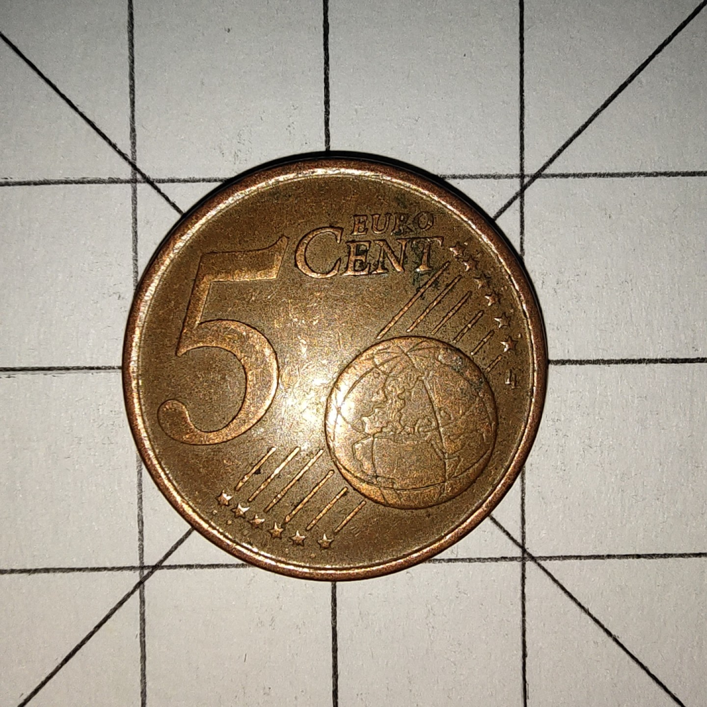 世界硬币第13期(满20包邮，可多场累计。捡漏，无押金，无佣金) 意大利5分2002年